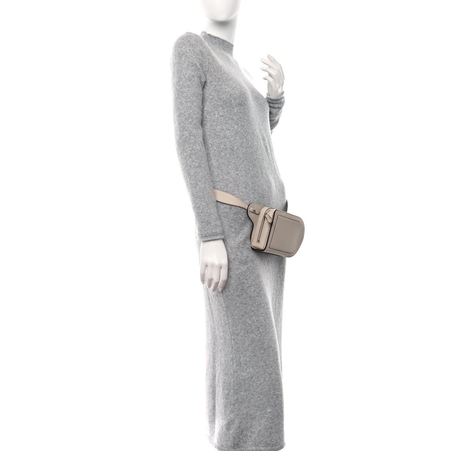 Jumping Calfskin Pin City Sling Bag Sesame