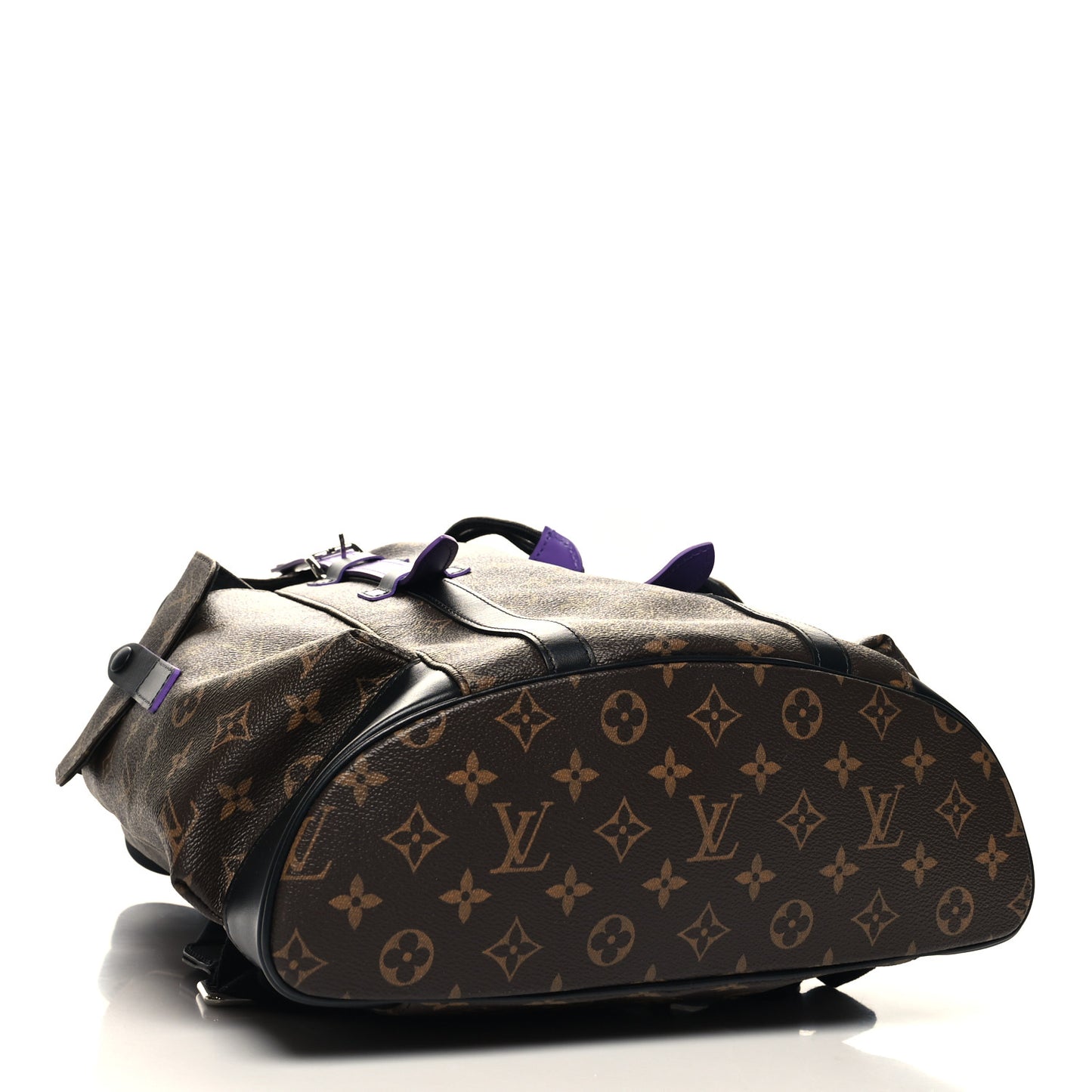 Monogram Macassar Christopher MM Backpack Purple