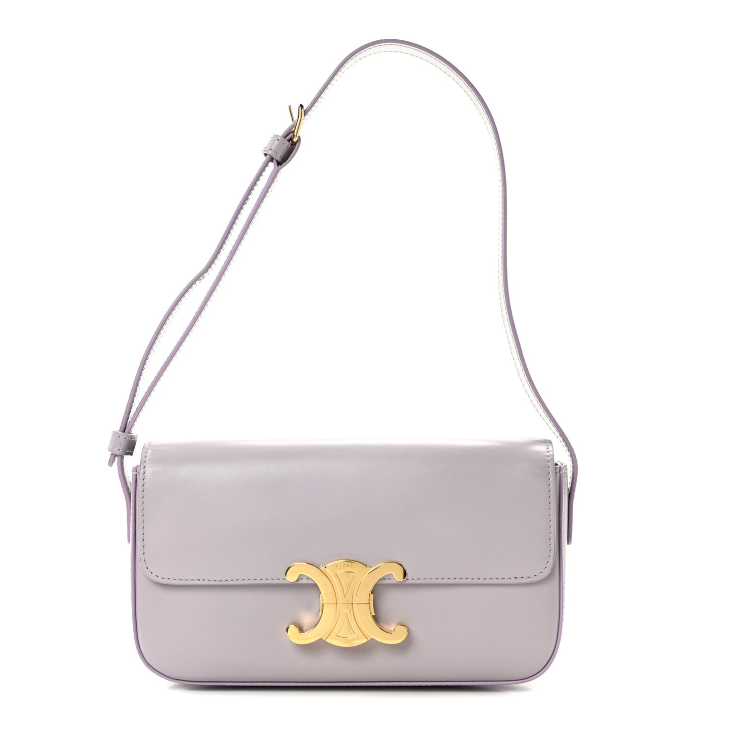 Shiny Calfskin Triomphe Shoulder Bag
