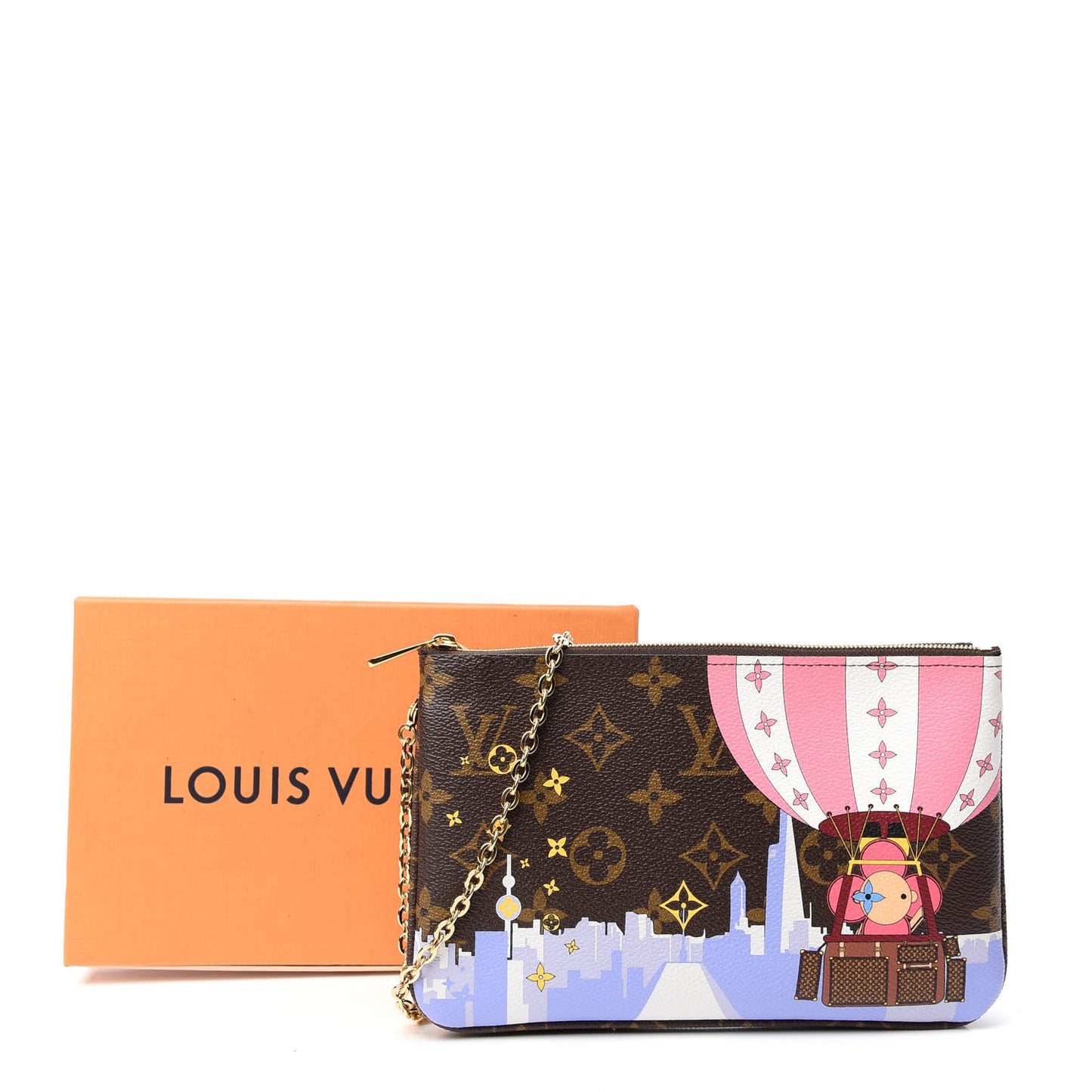 Monogram 2019 Christmas Animation Double Zip Pochette
