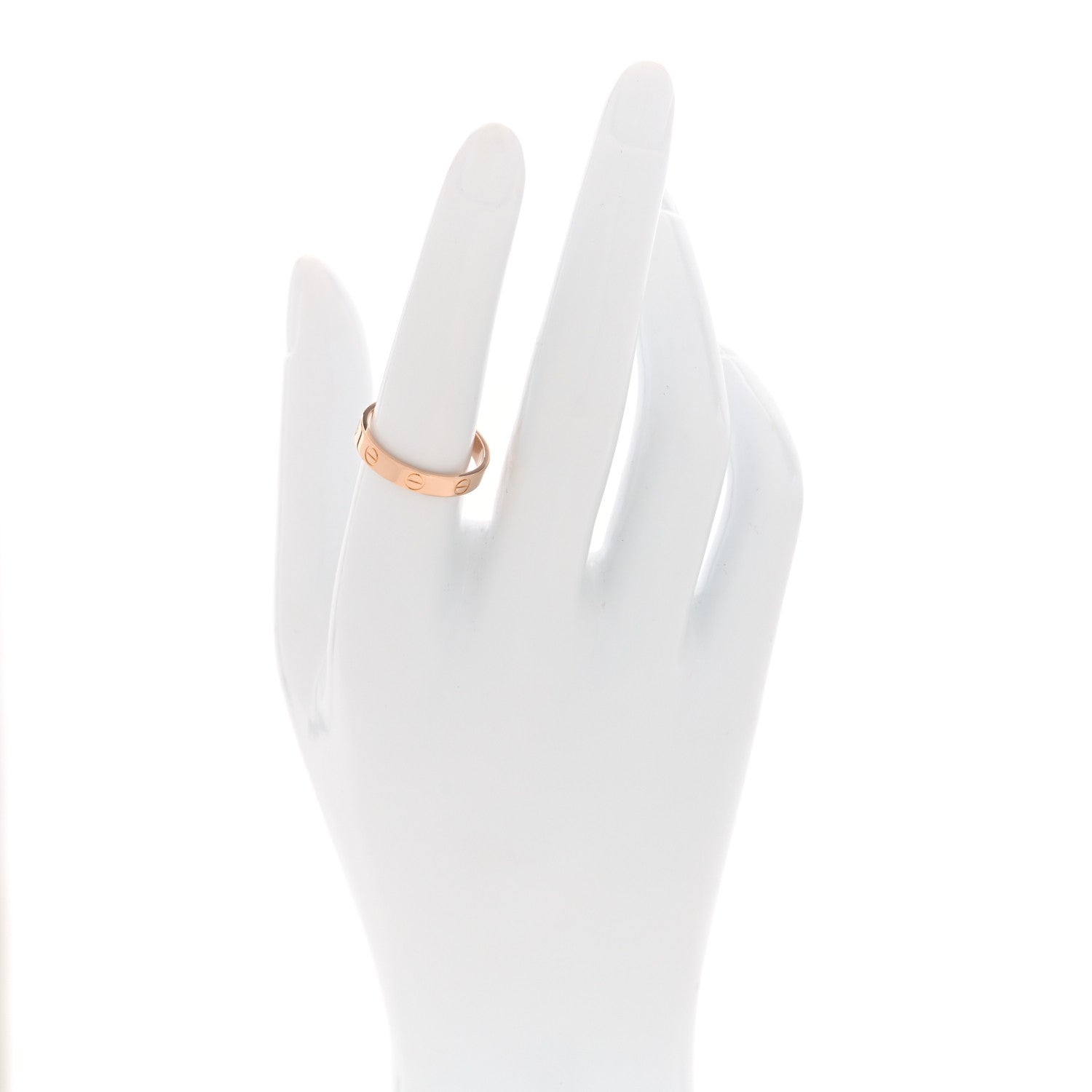 Cartier 18K Pink Gold 3.5mm LOVE Wedding Band Ring 55 7.25 2 of 4