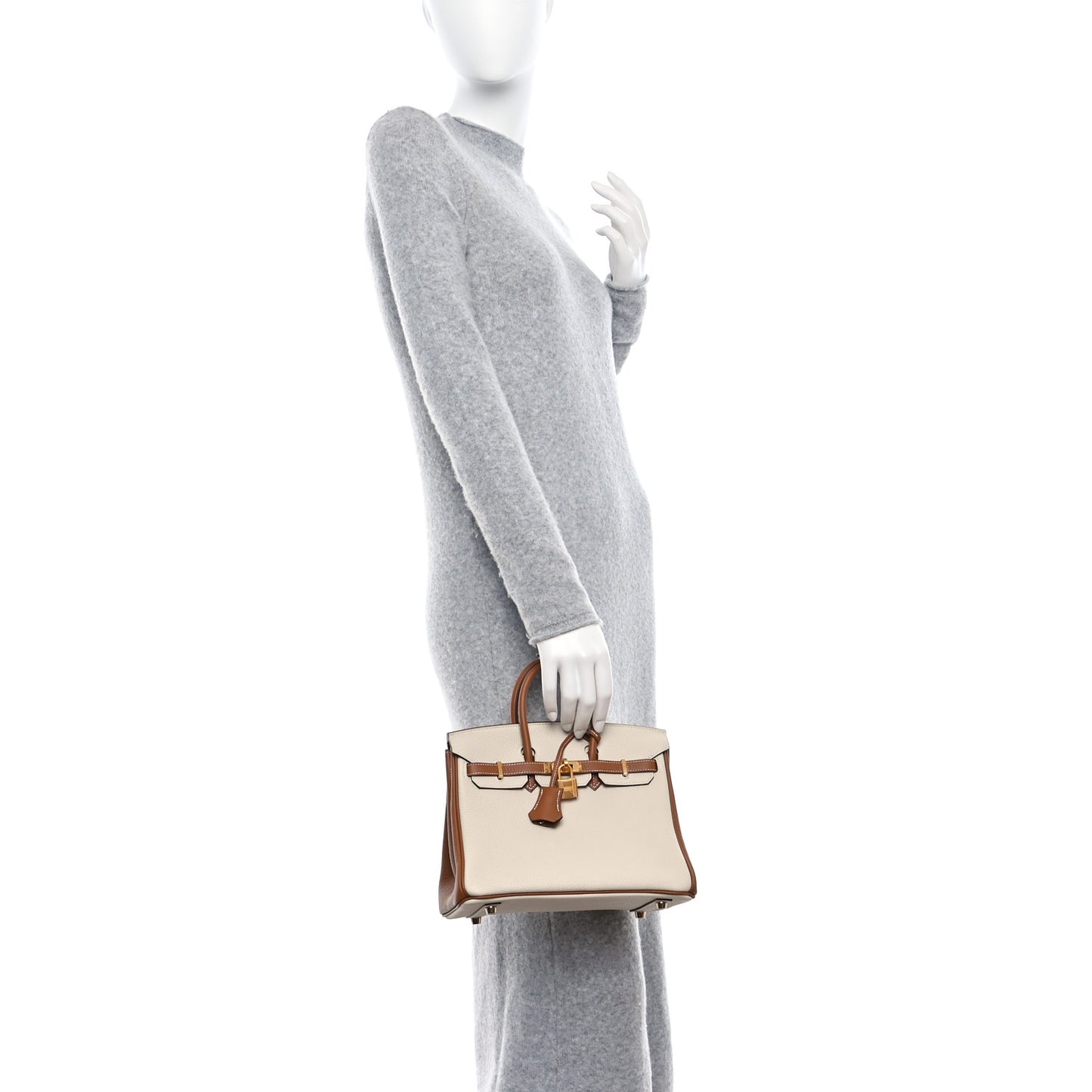 Togo Horseshoe Birkin 25 Craie Gold
