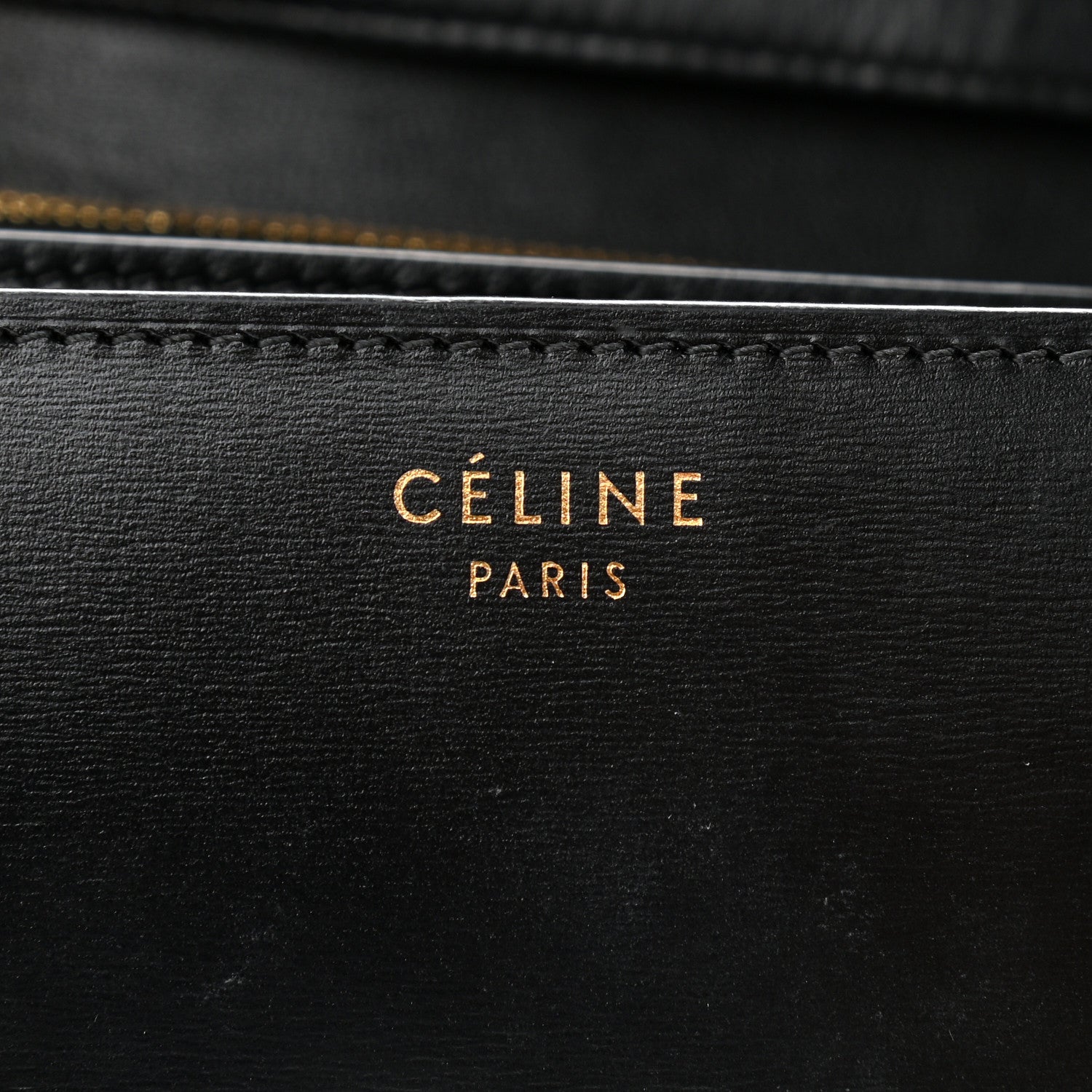 Celine Box Calfskin Medium Classic Box Flap Black 6 of 11
