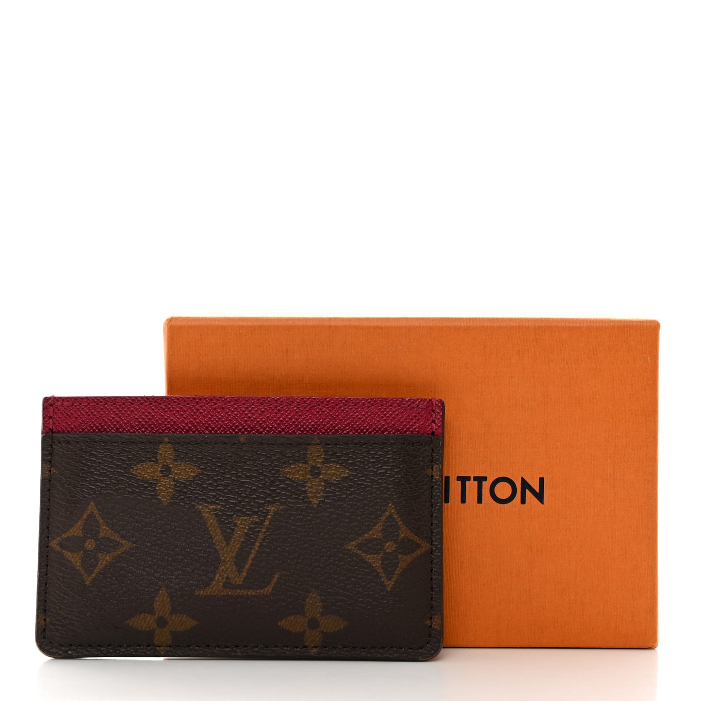 Monogram Card Holder Fuchsia