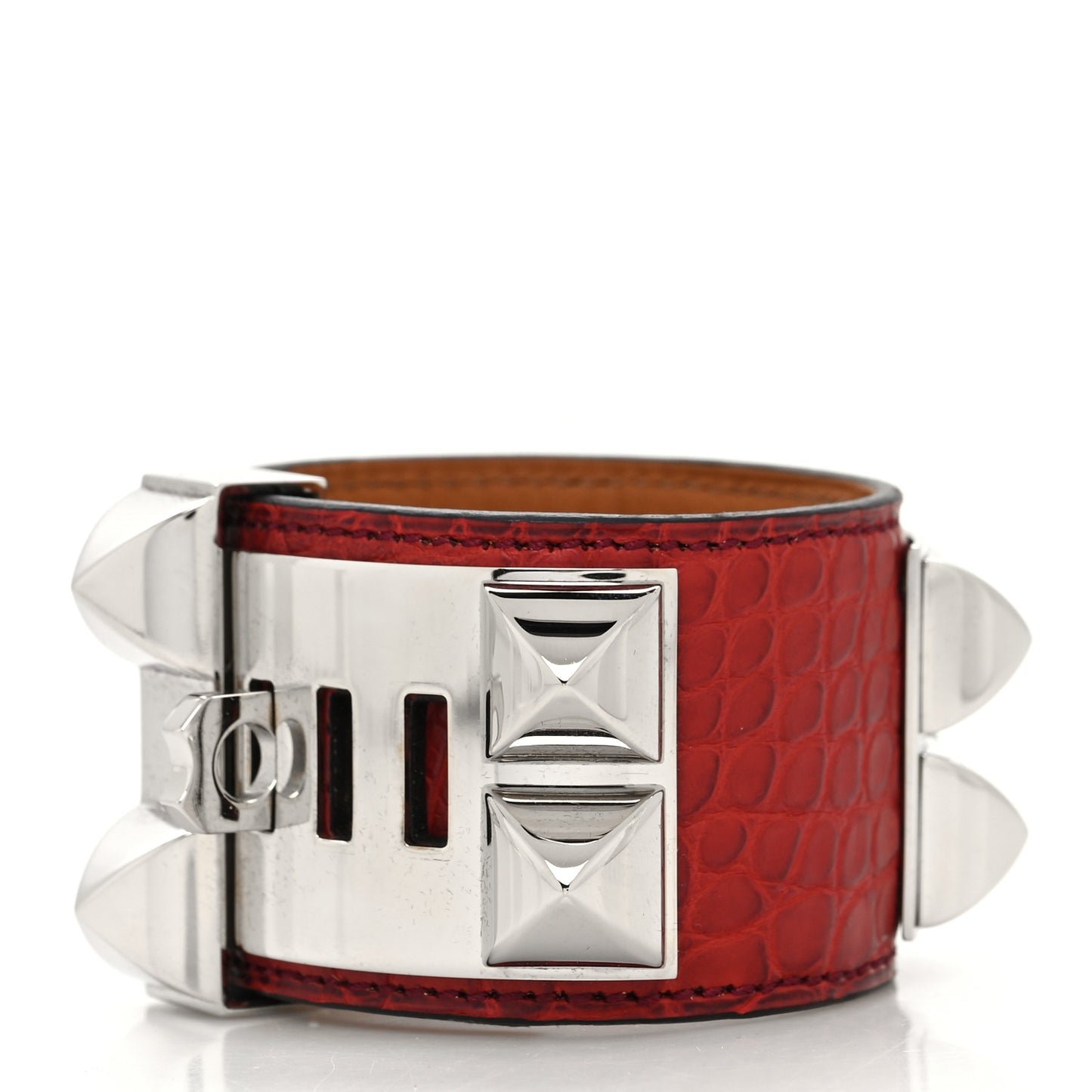 Matte Alligator Collier De Chien CDC Bracelet S Bougainvillea