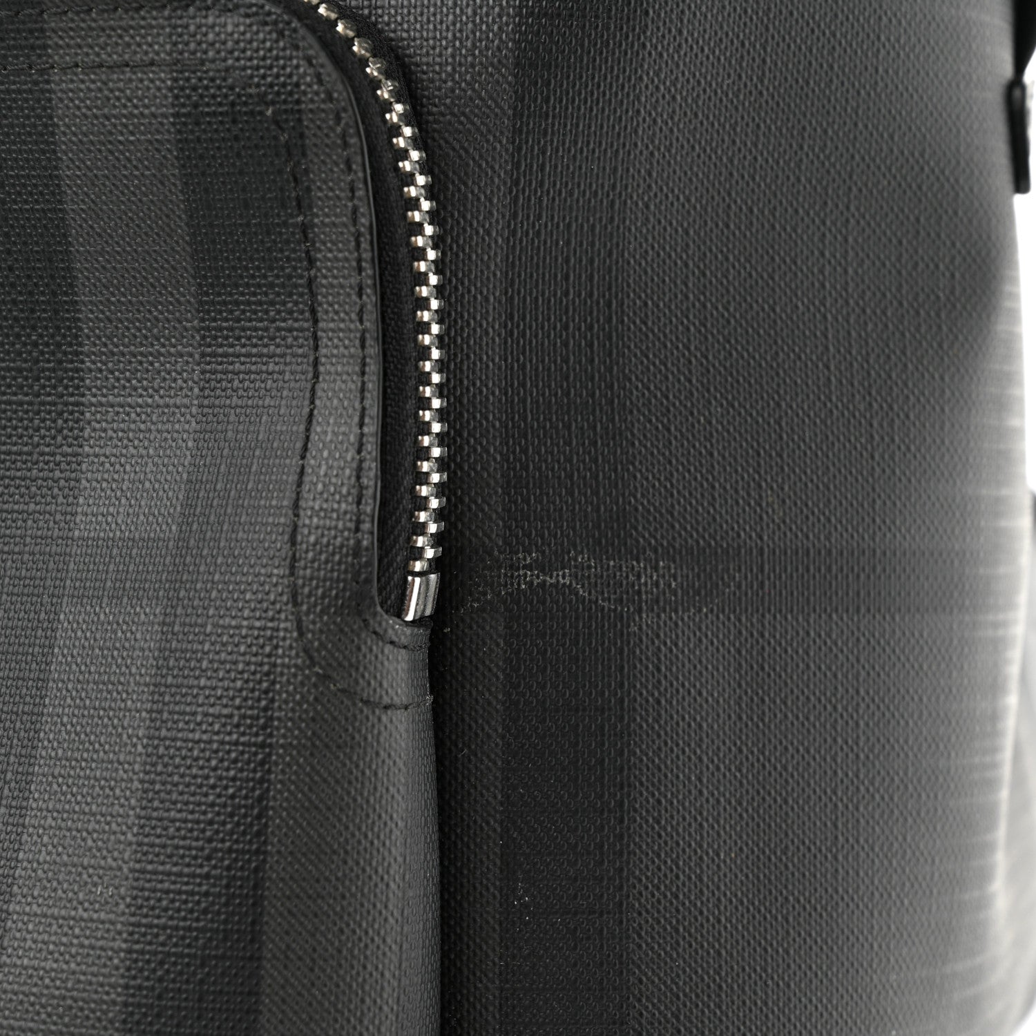 Burberry PVC Check Abbeydale Simple Backpack Black Grey 10 of 12