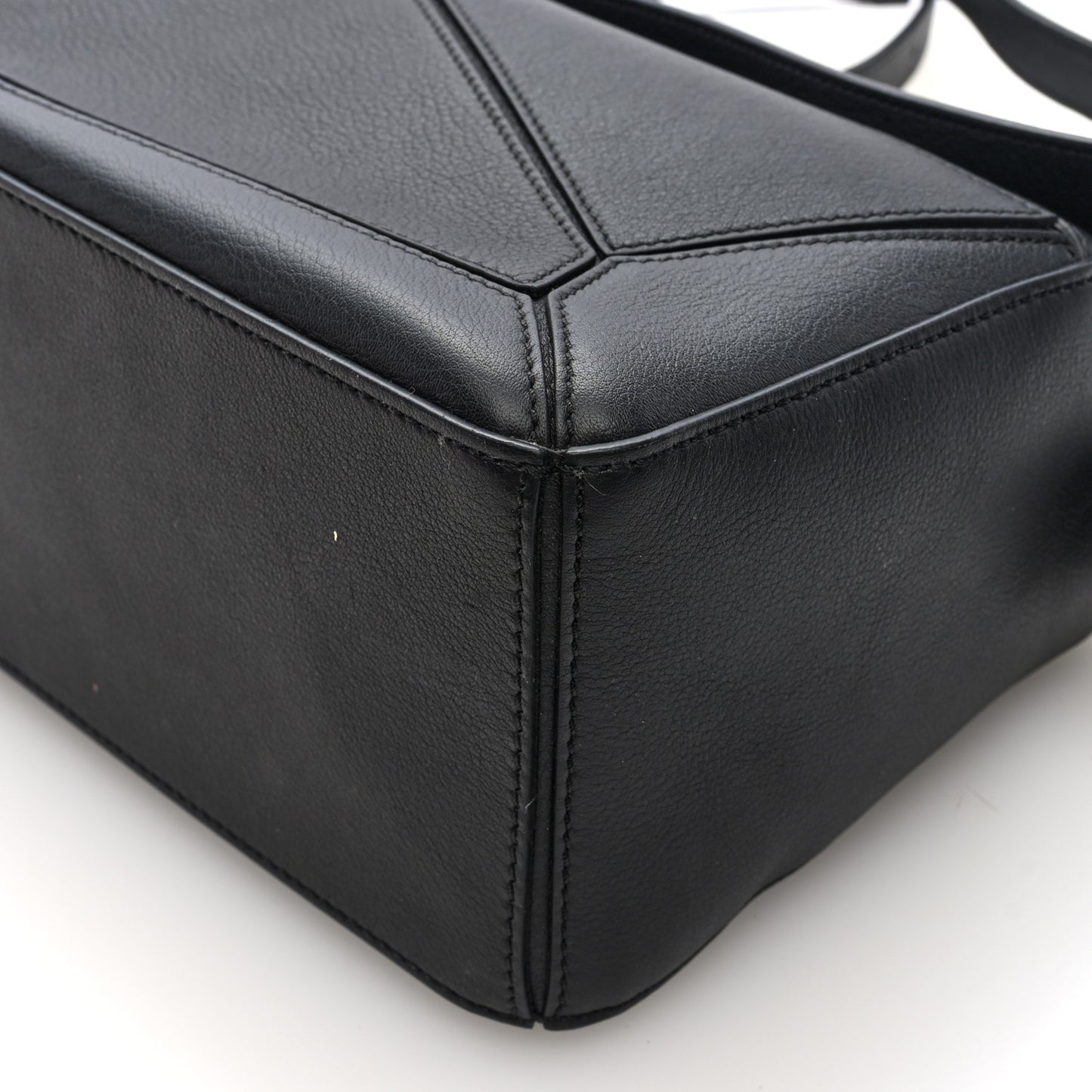 Calfskin Small Puzzle Bag Black