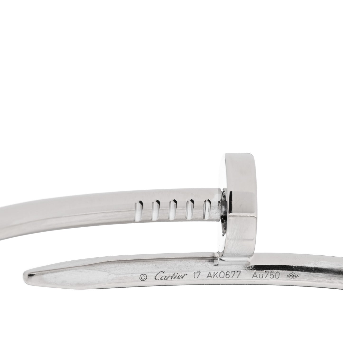 18K White Gold Juste Un Clou Bracelet 17