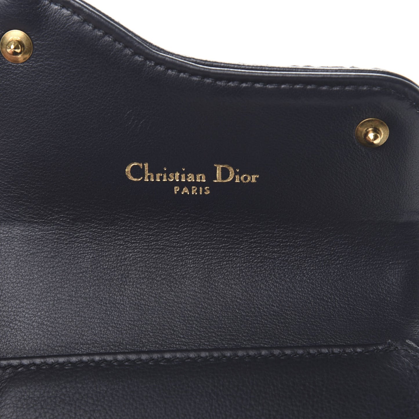 Oblique Saddle Lotus Wallet Blue