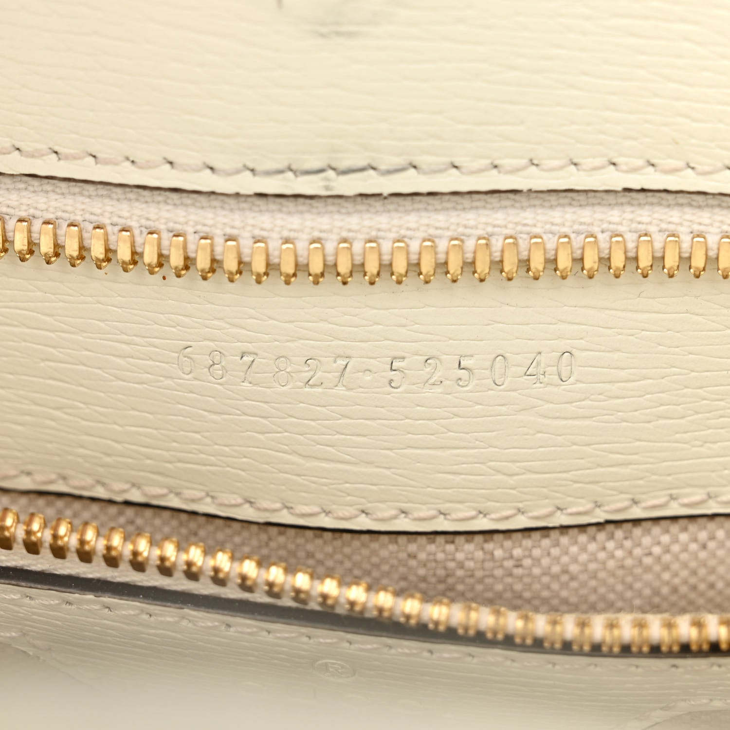 Gucci New Shangai Calfskin Tiger Savanah Textured Calfskin Medium Tote Chalky White Multicolor 7 of 20