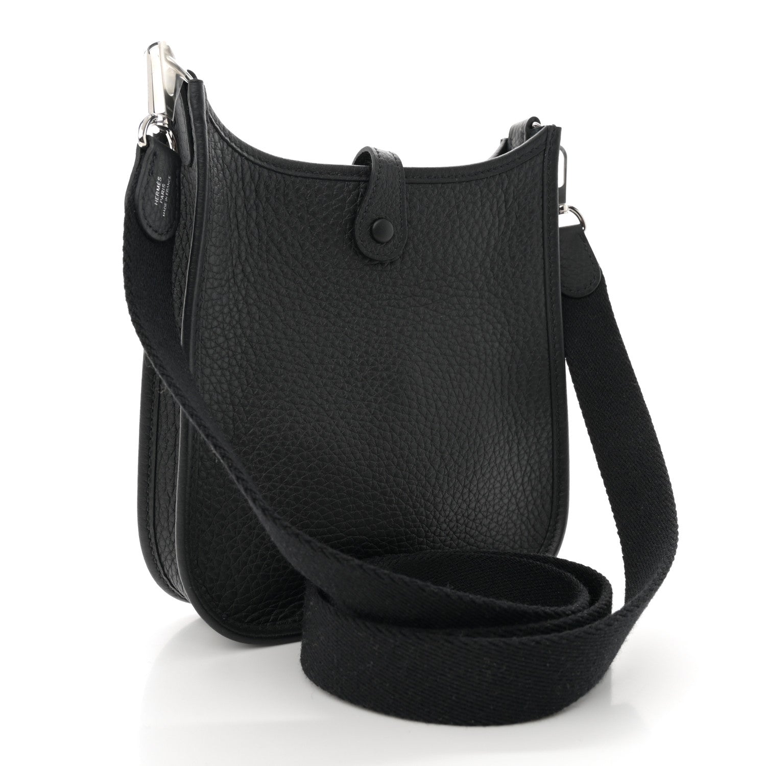 Hermes Taurillon Clemence Evelyne TPM Black 3 of 11