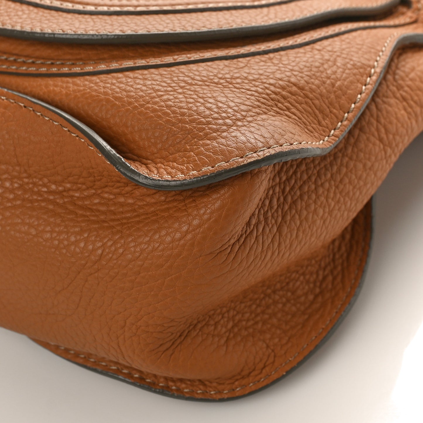Calfskin Medium Marcie Satchel Tan
