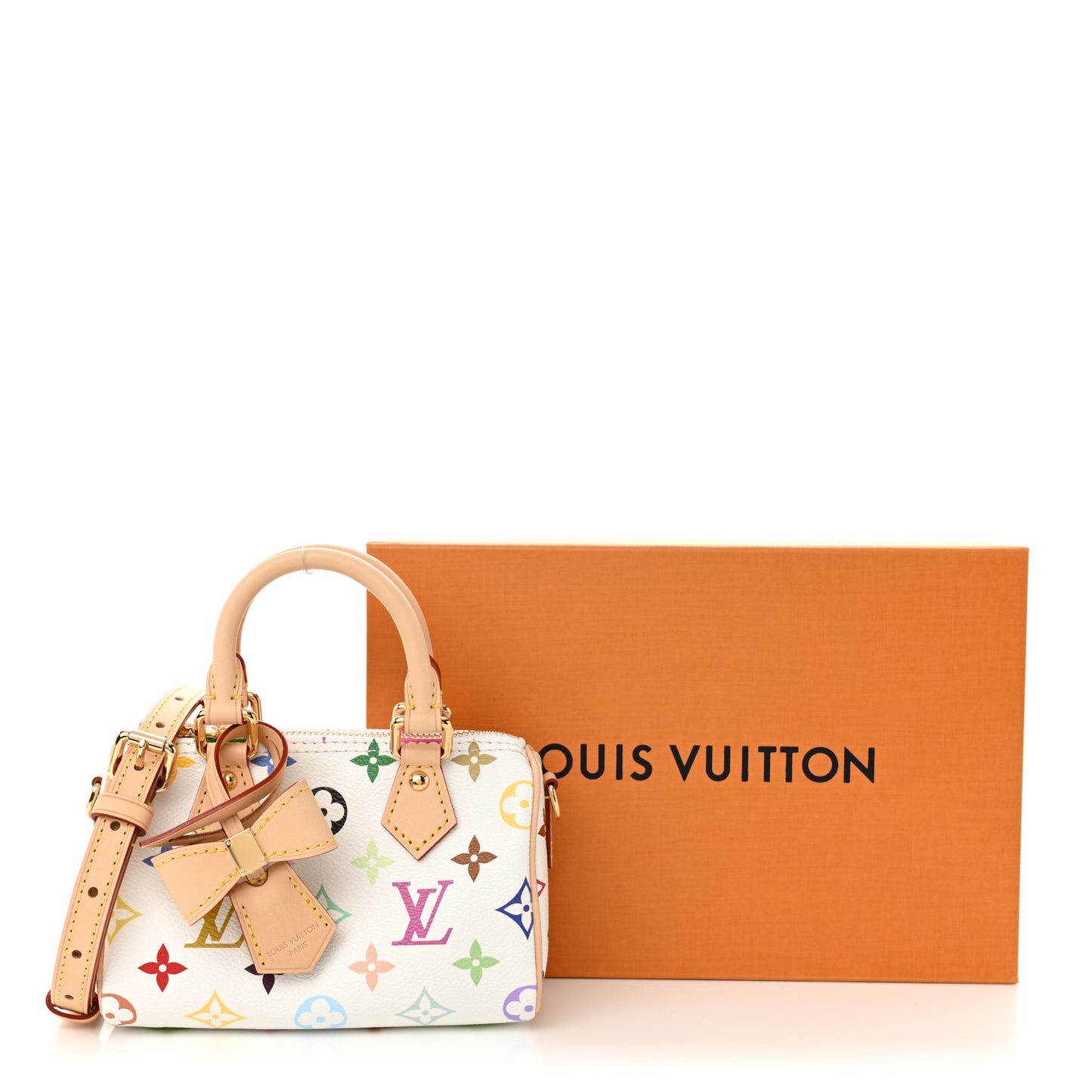 LV X TM Monogram Multicolor Nano Speedy White