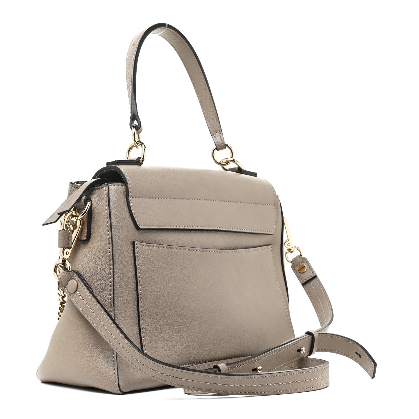 Calfskin Small Faye Day Shoulder Bag Motty Grey