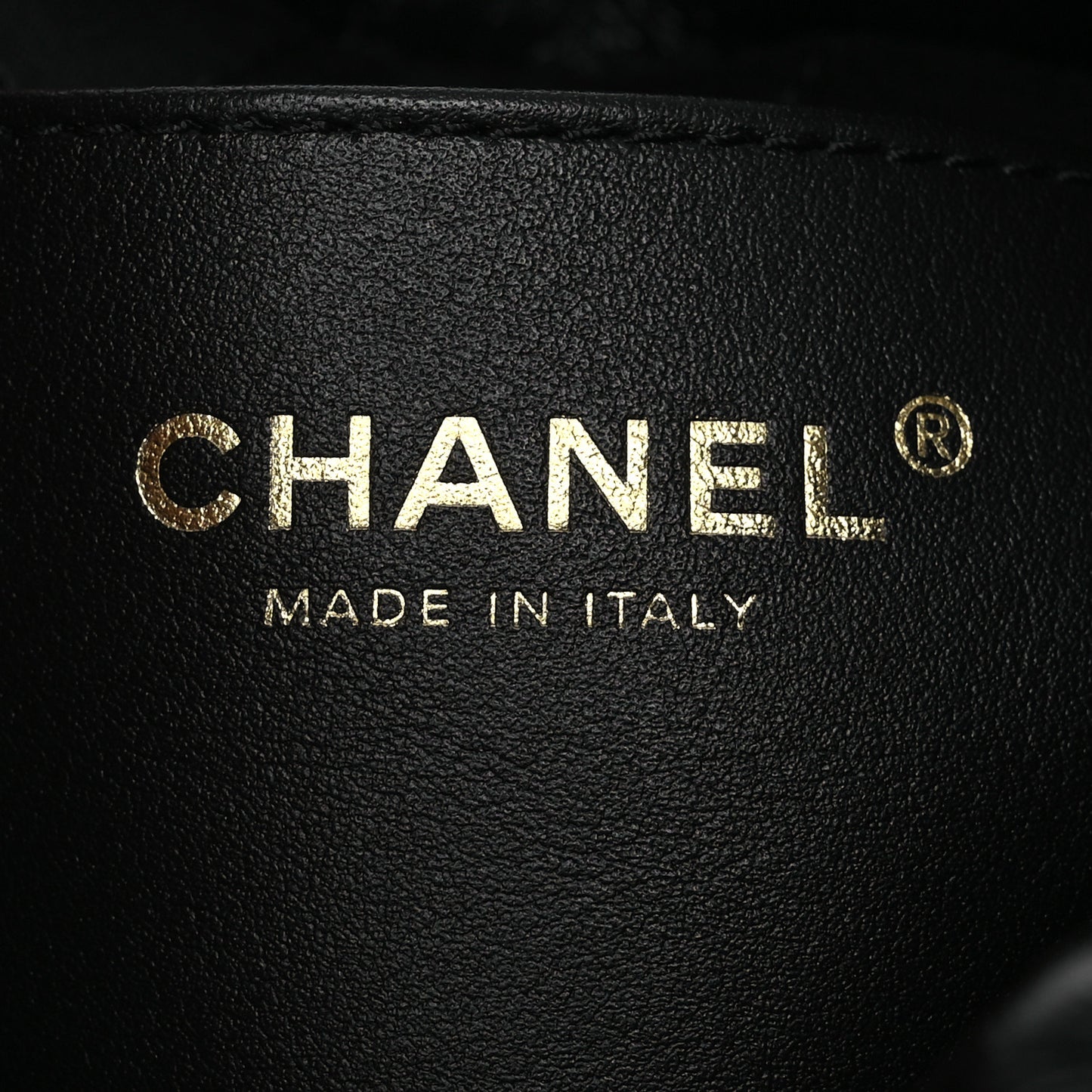 Shiny Calfskin Quilted Mini Chanel 22 Black