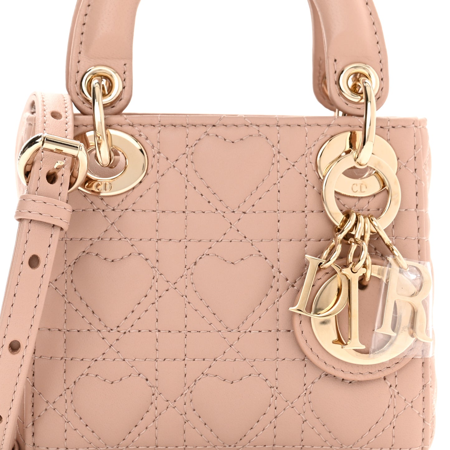 Lambskin Cannage Micro DiorAmour Lady Dior Pink