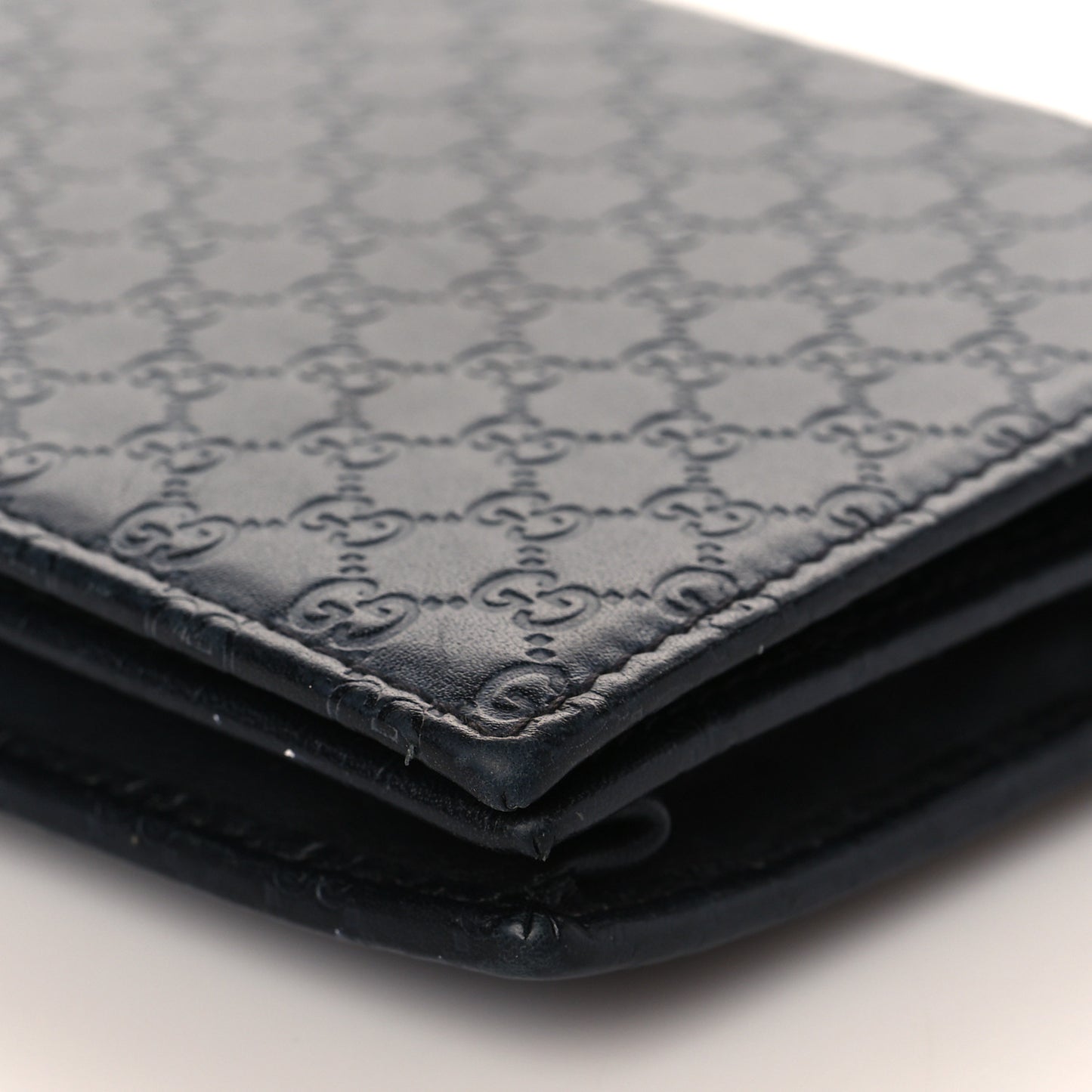 Microguccissima Crossbody Wallet Black