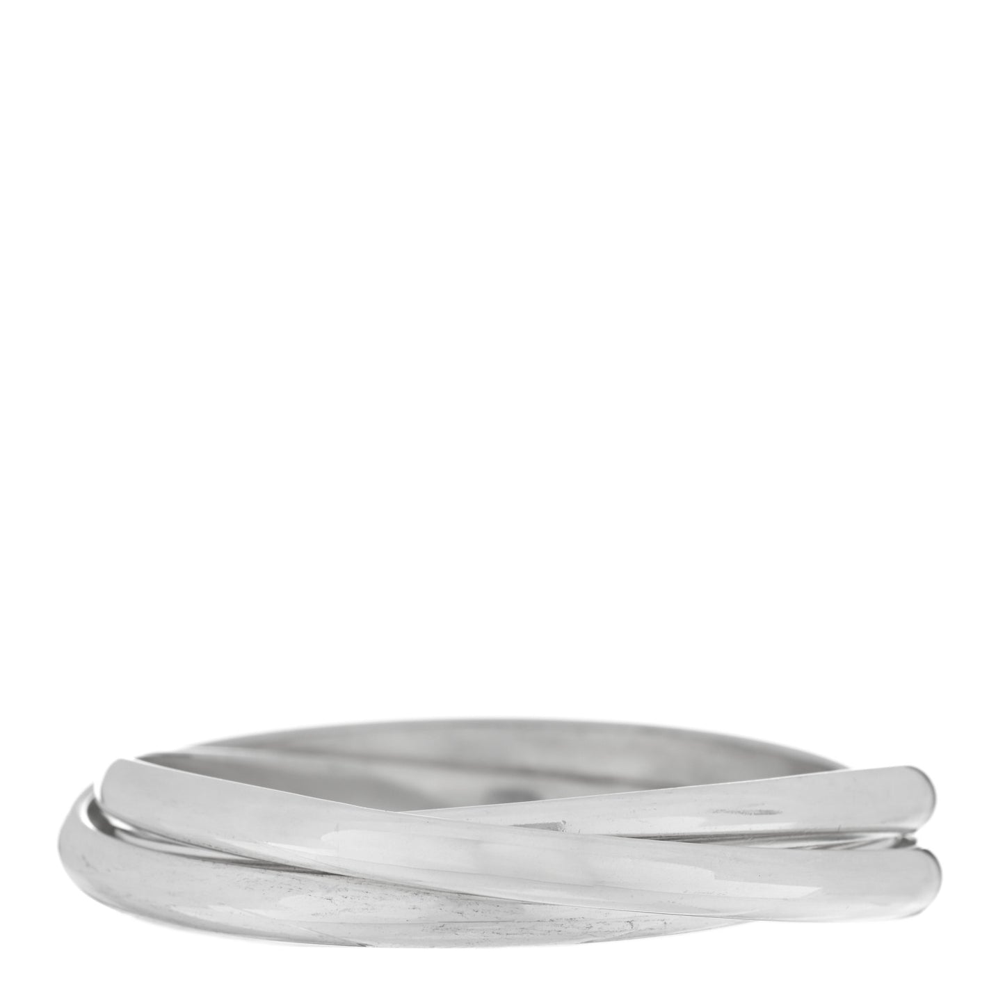 Sterling Silver Triple Interlocking Bangle Bracelet