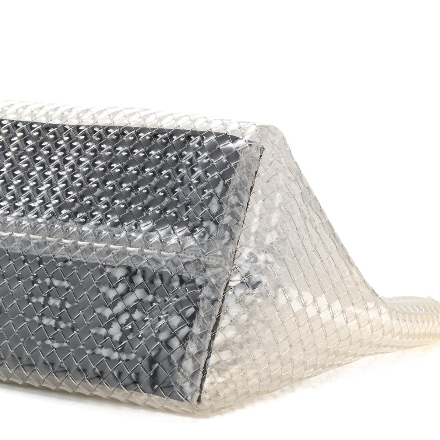 PVC Nappa Intrecciato Large Cabat Transparent Fondente