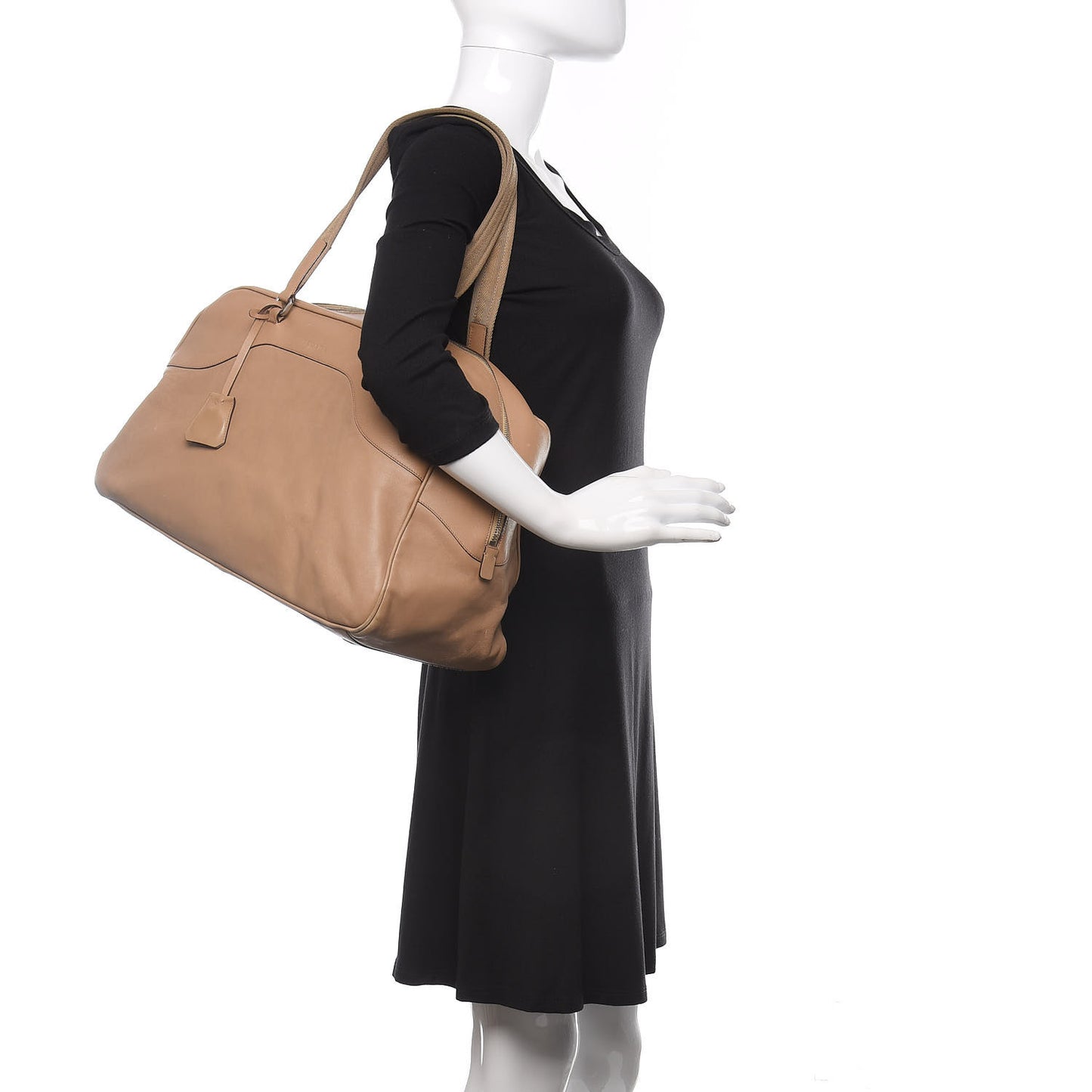 Soft Calfskin Satchel Naturale