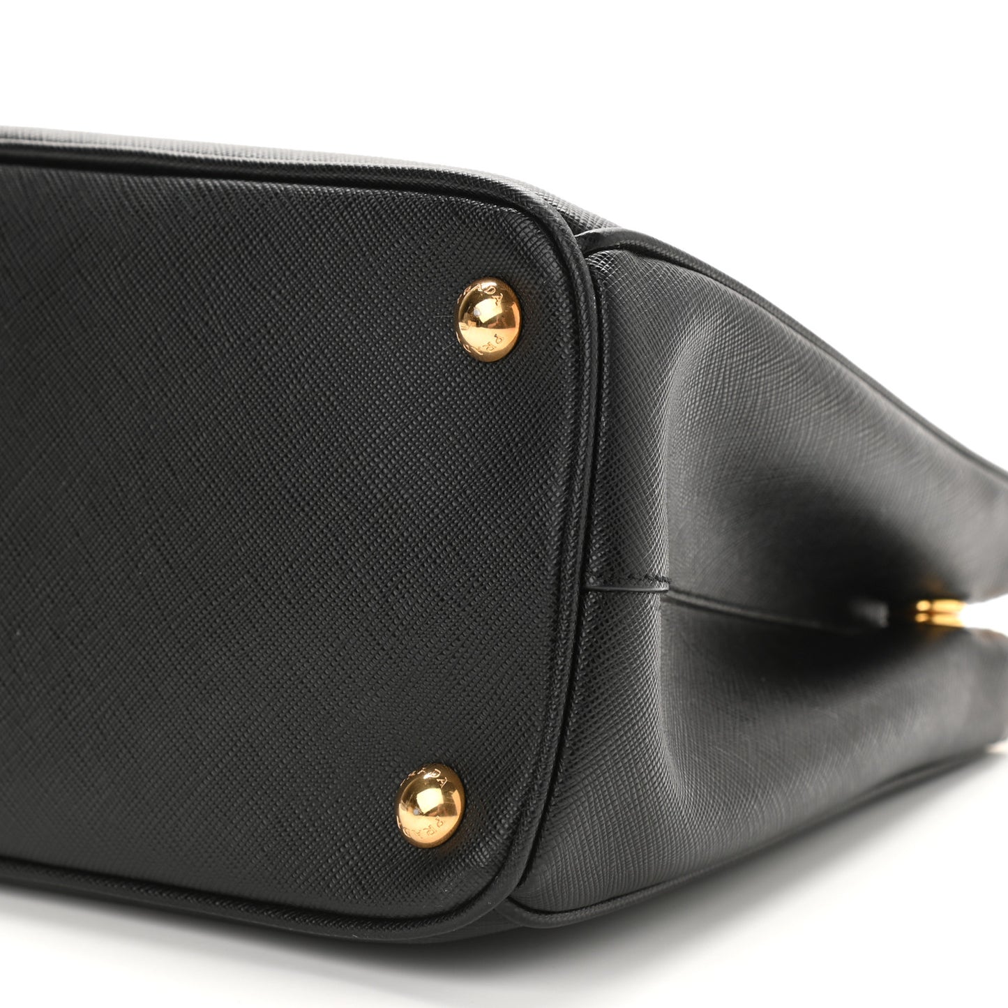 Saffiano Small Galleria Double Zip Tote Black