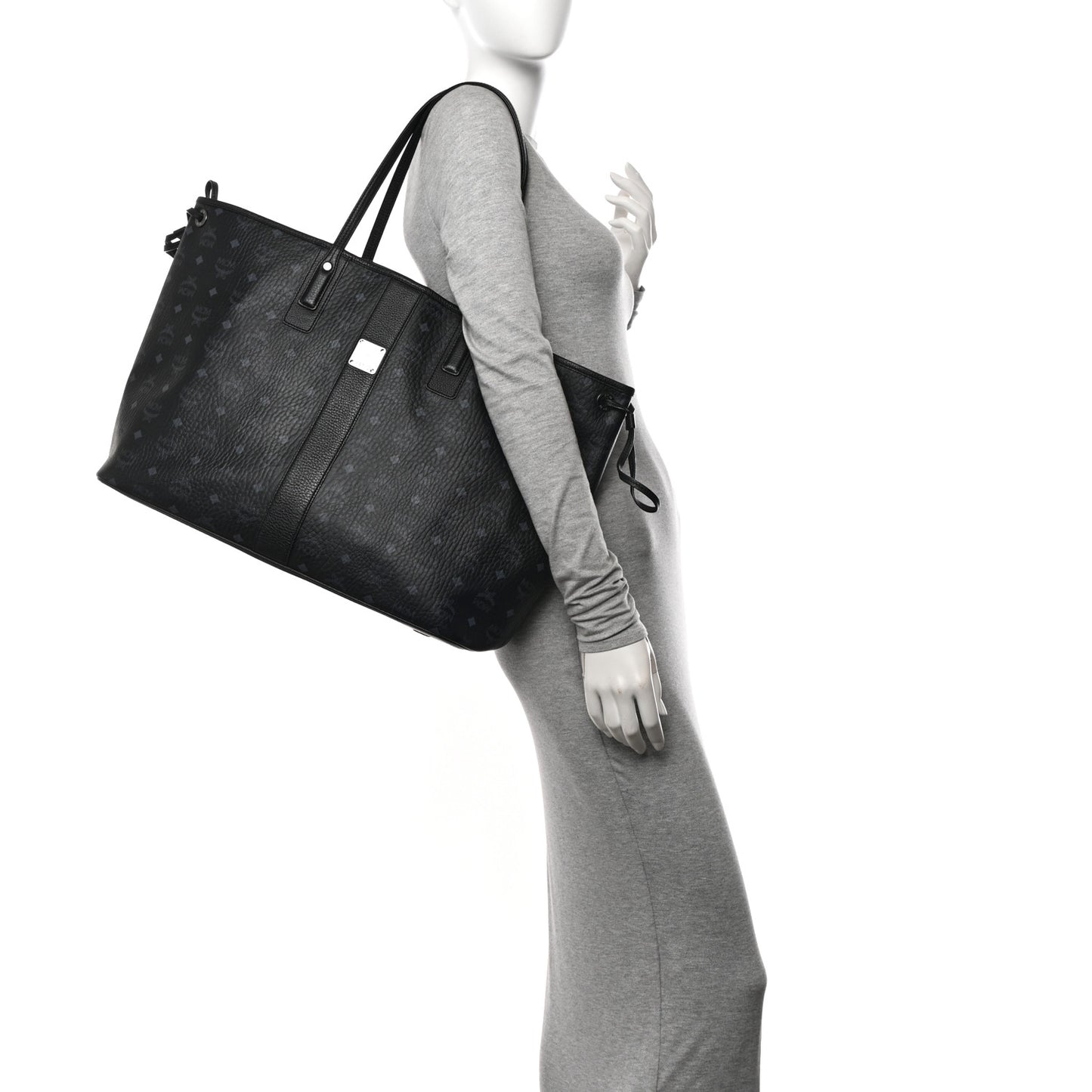 Visetos Large Liz Reversible Shopper Tote Black