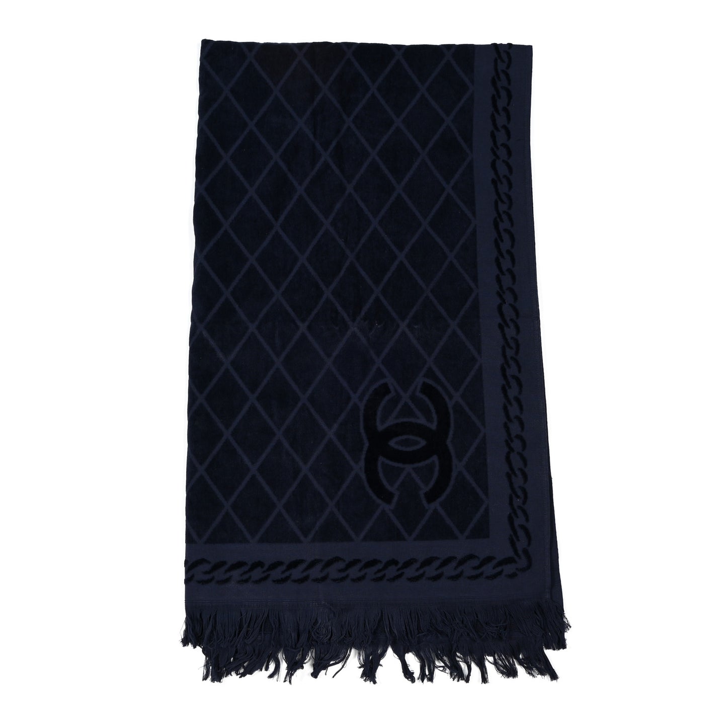 Terry Cotton CC Beach Towel Blue