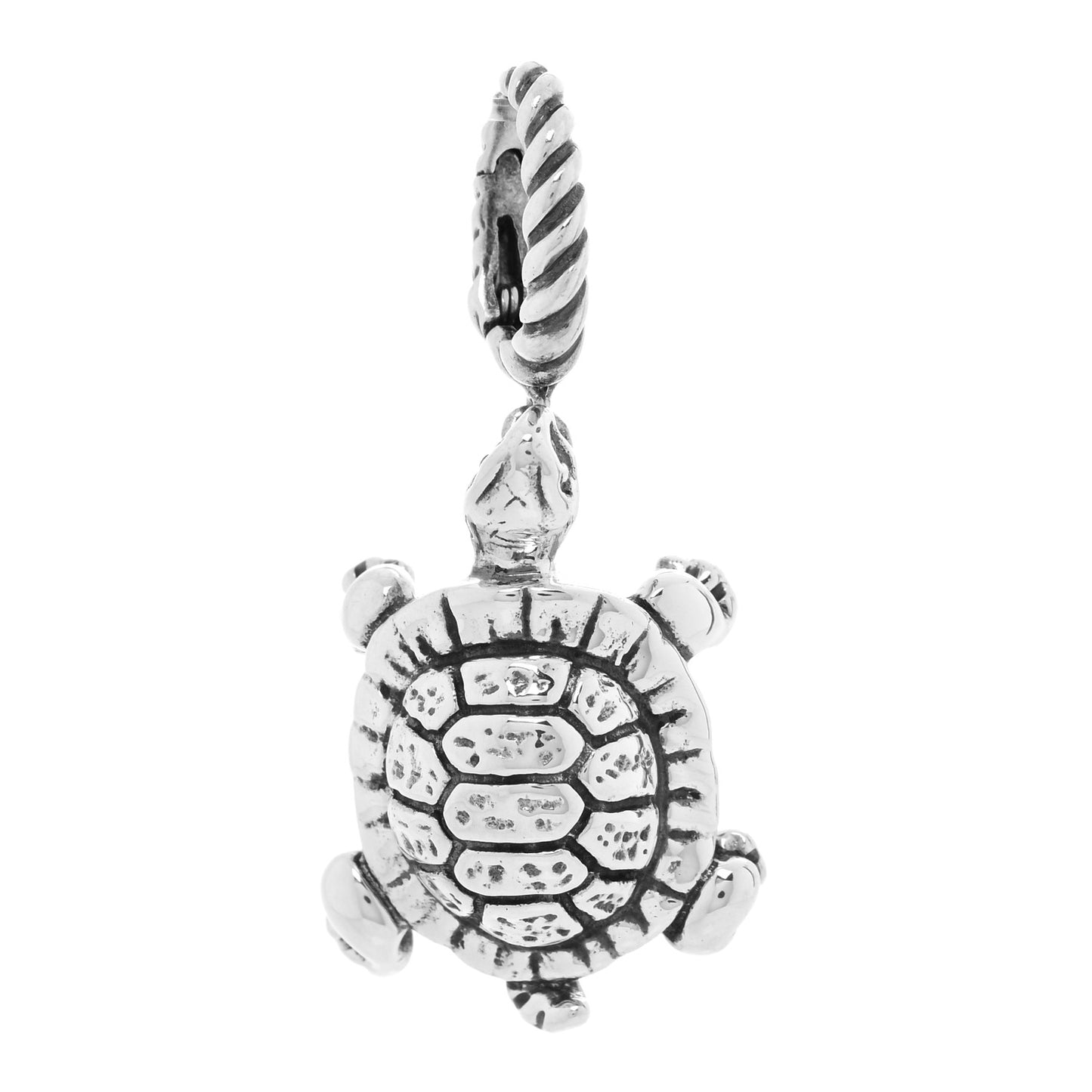 Sterling Silver Turtle Enhancer Pendant
