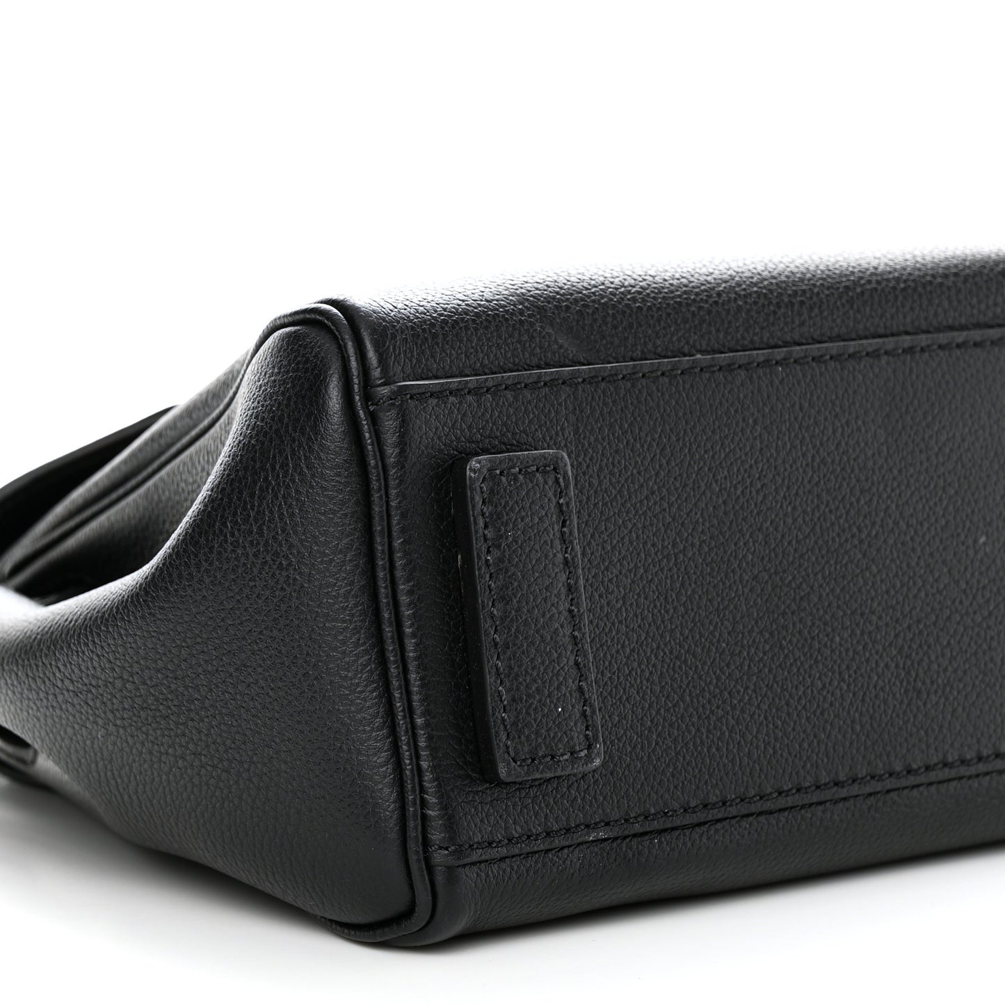 Grained Calfskin Small La Medusa Top Handle Bag Black