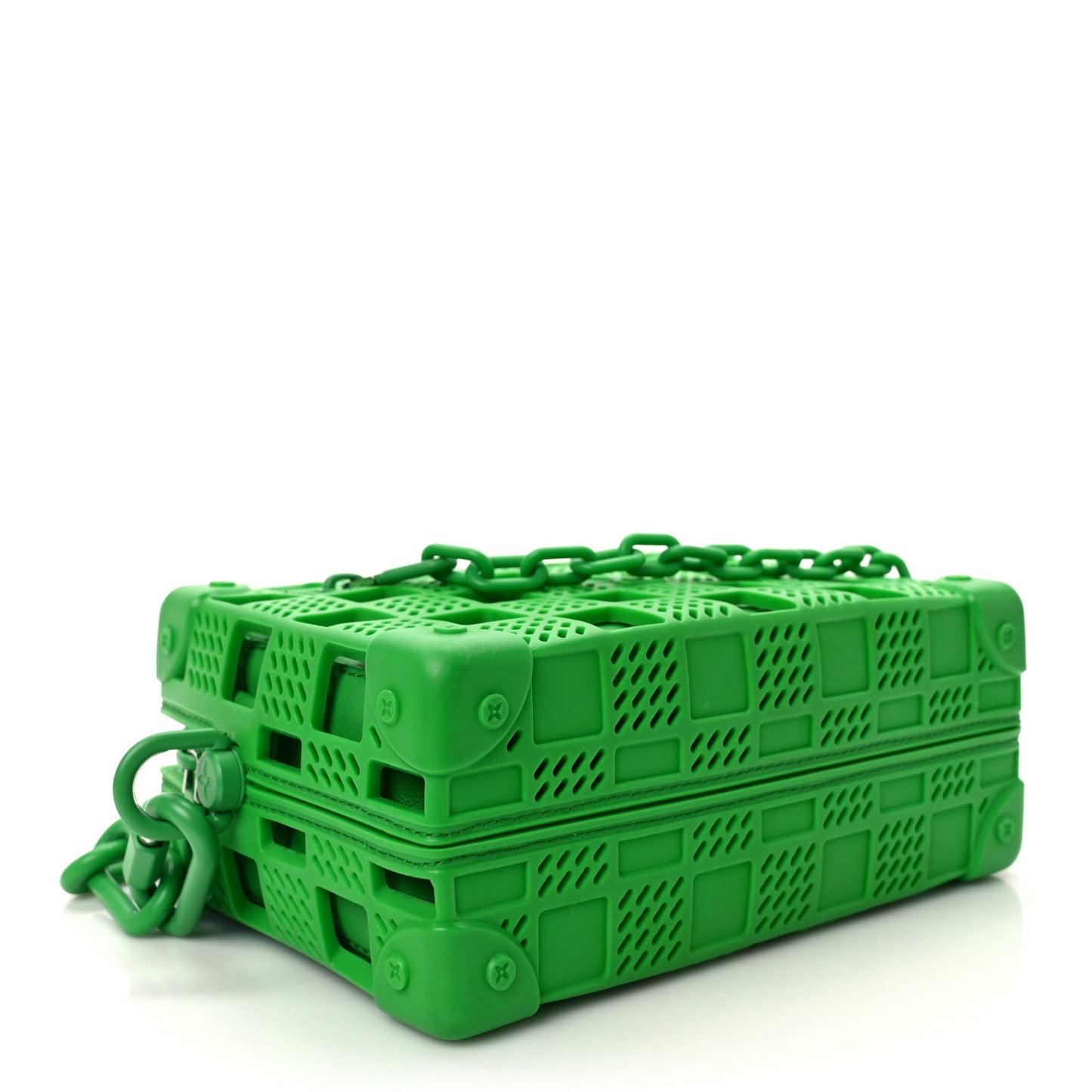 Rubber Cowhide Mini Soft Trunk Green