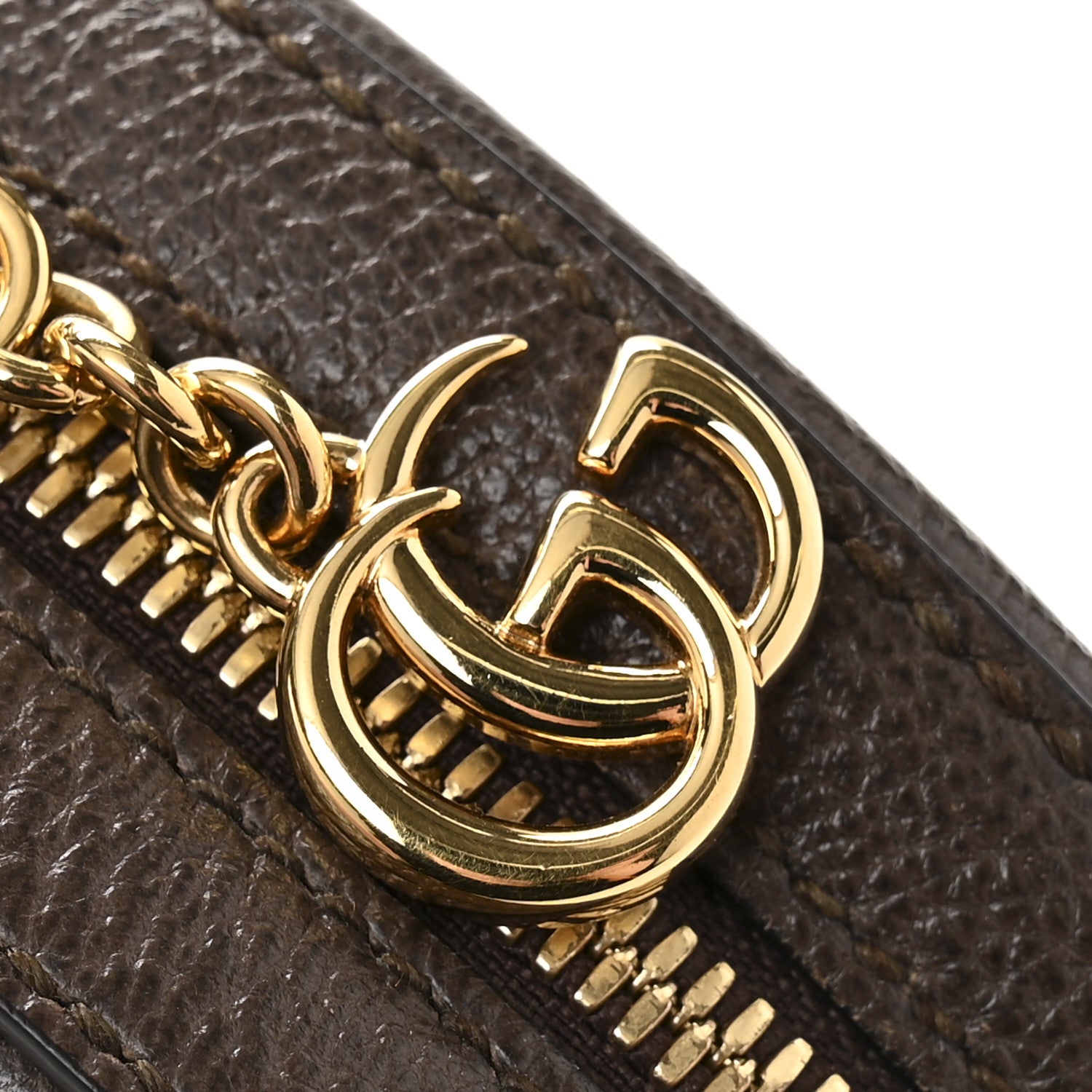 Gucci GG Supreme Monogram Web Mini Ophidia Round Shoulder Bag Brown 11 of 12