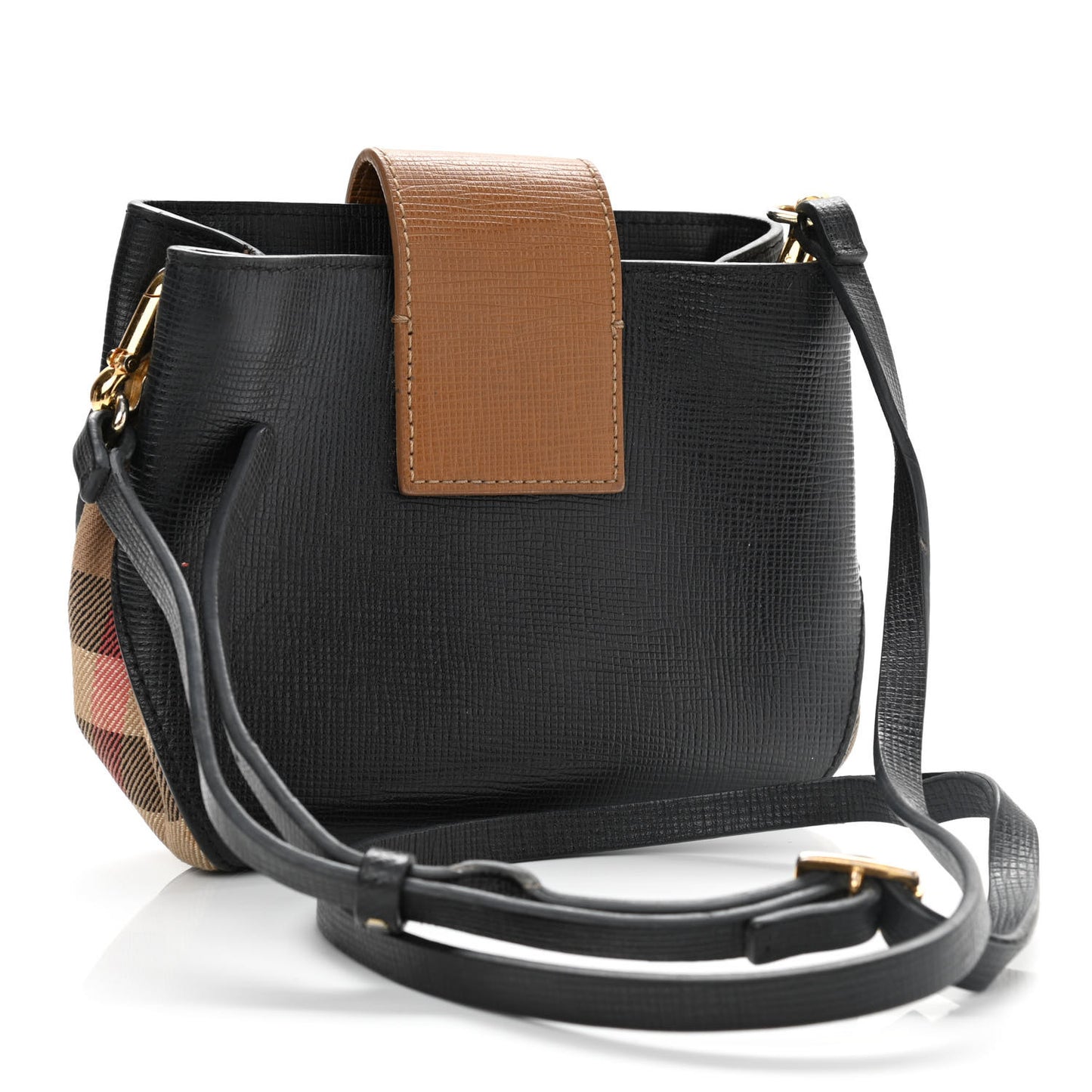 Suede Small Square Buckle Belt Bag Black