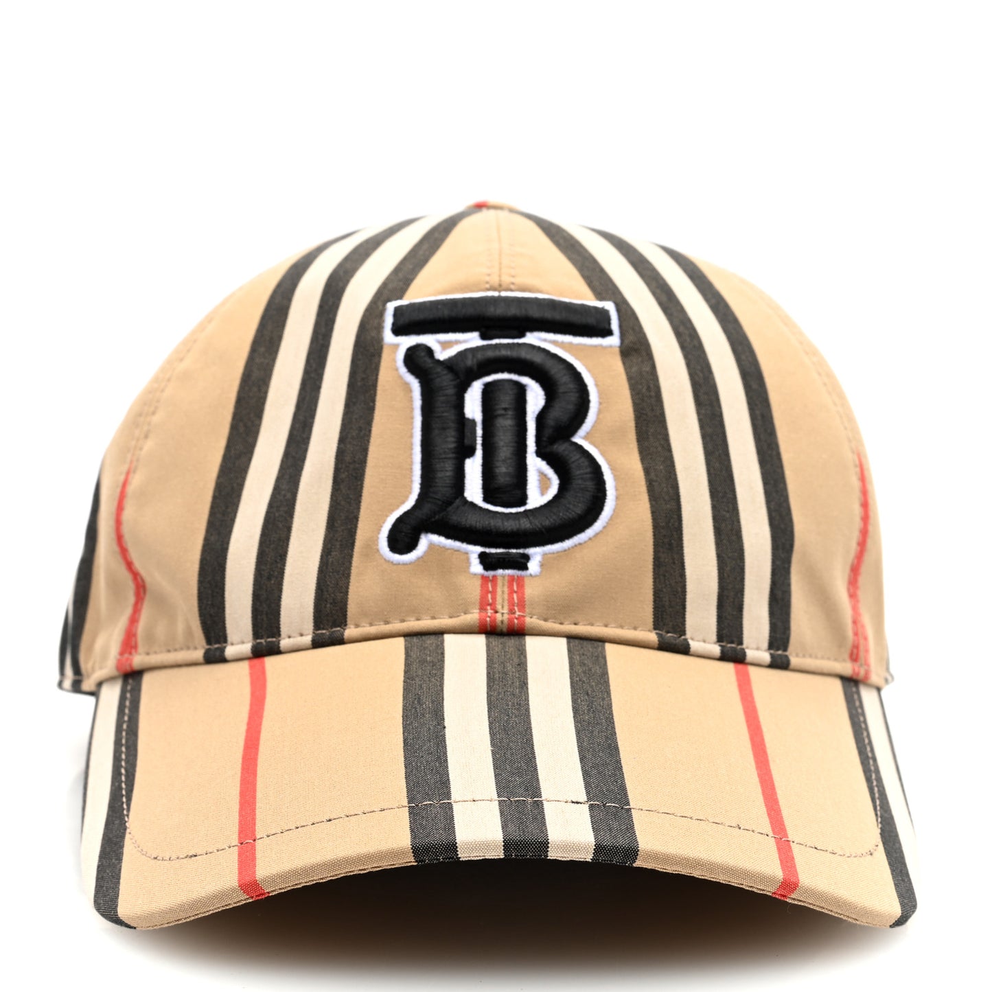 Cotton Vintage Check Monogram Baseball Hat XS Archive Beige
