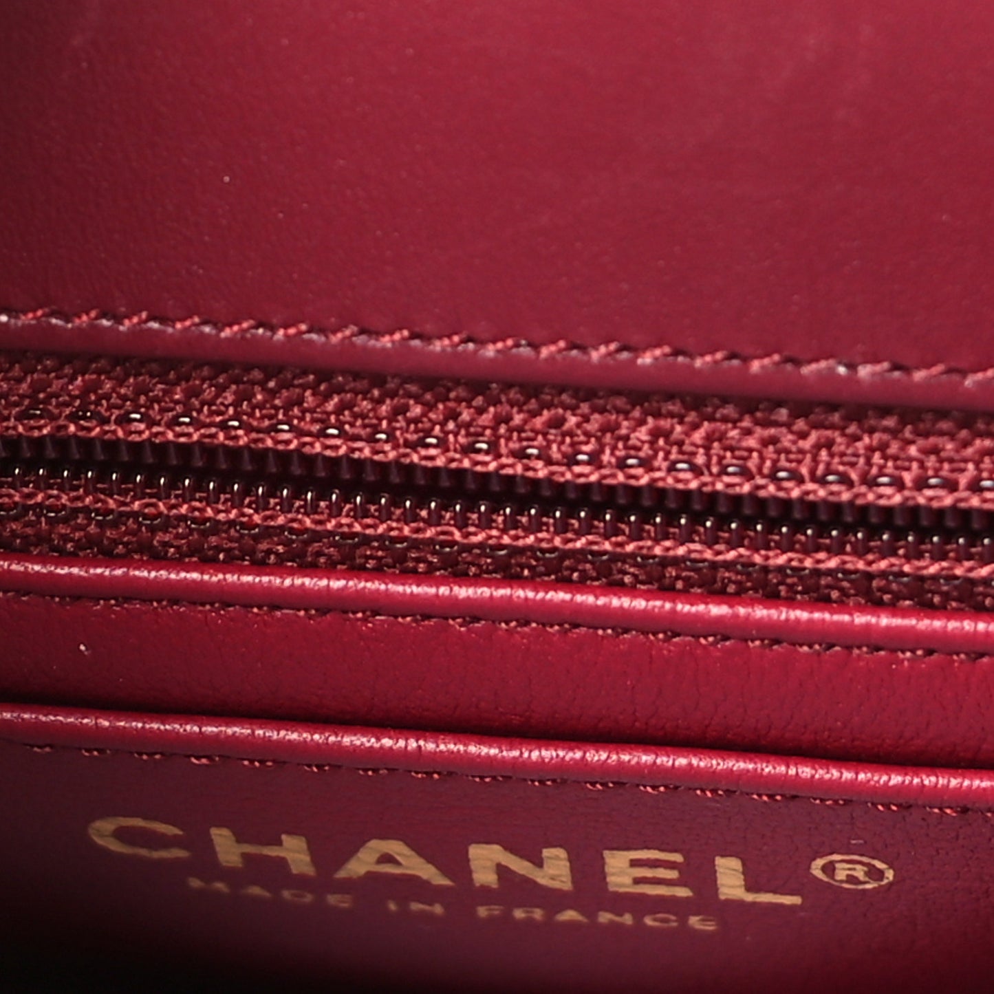 Velvet Enamel Mini Flap Red