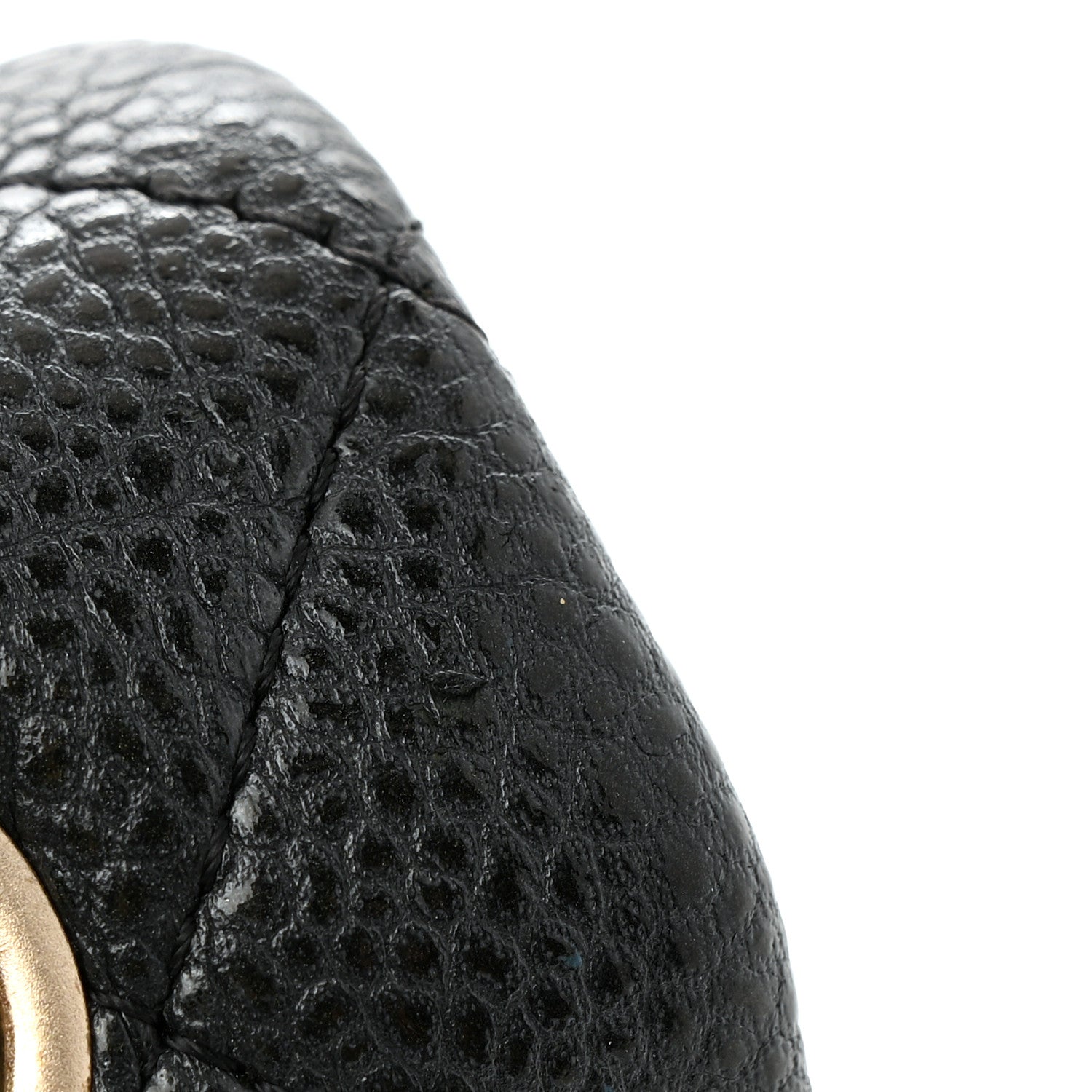 Chanel Metallic Caviar Quilted Mini Rectangular Flap Black 13 of 13