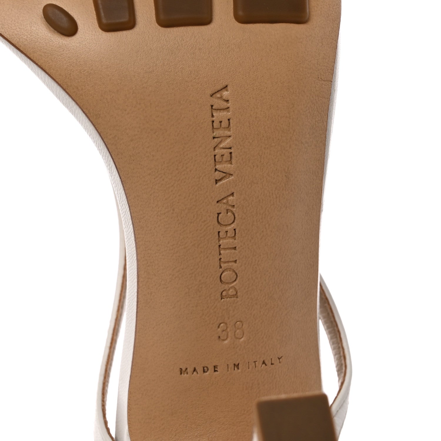 Bottega Veneta Lambskin Stretch Multi Strap 90mm Sandals 38 Optic White 6 of 9