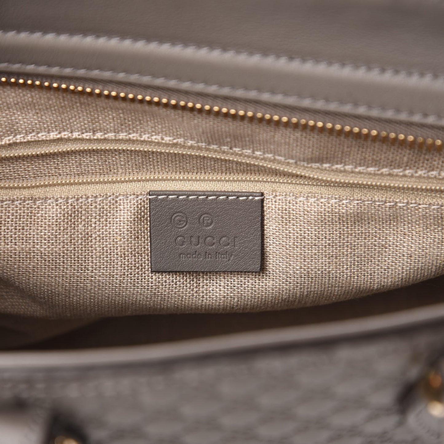 Microguccissima Small Bree Tote Graphite