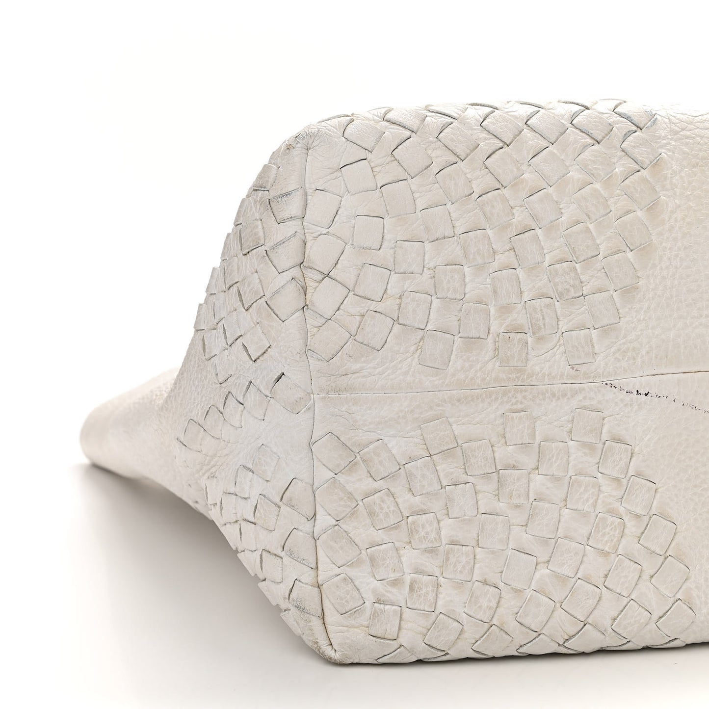 Nappa Intrecciato Tote White