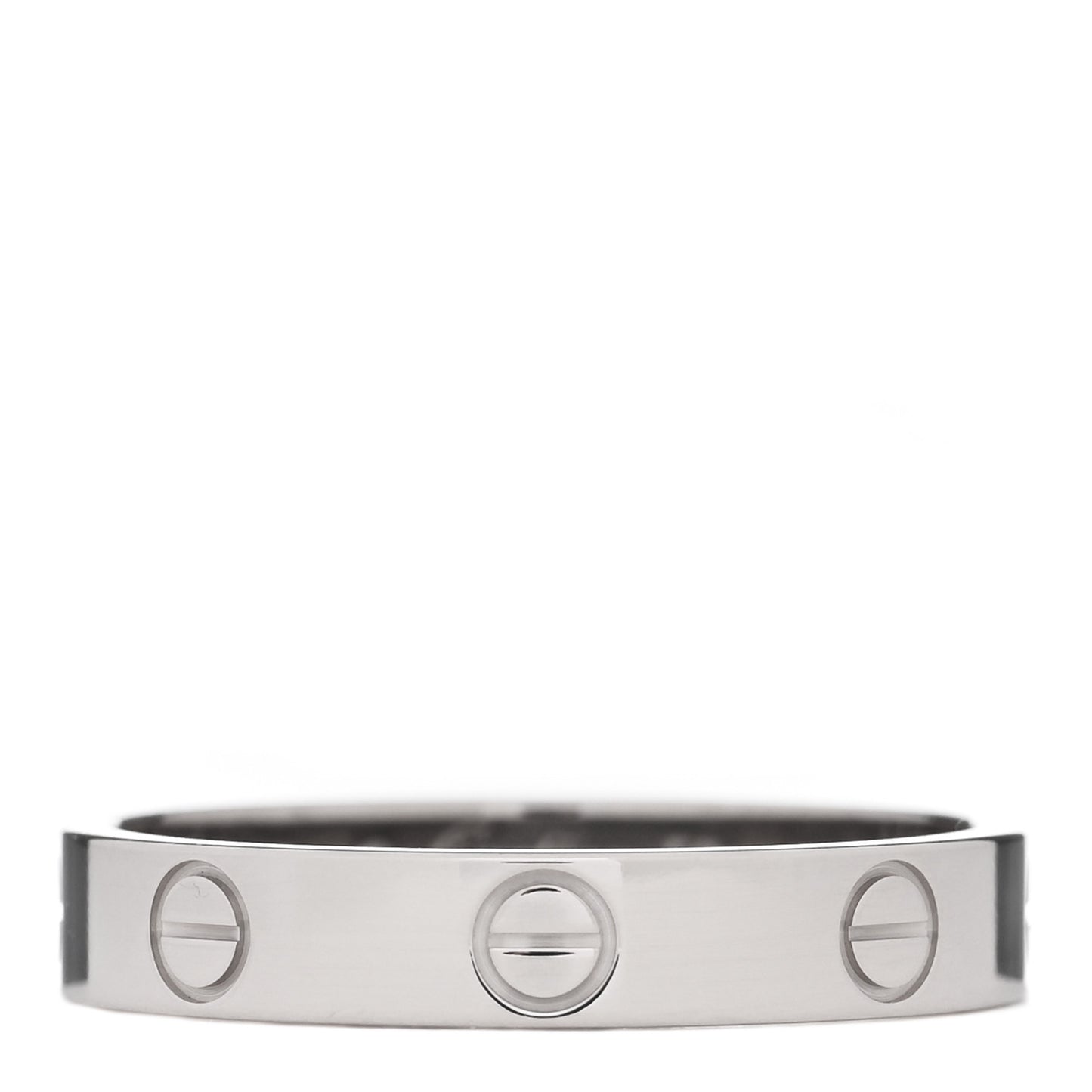 18K White Gold 3.5mm LOVE Wedding Band Ring 56 7.5