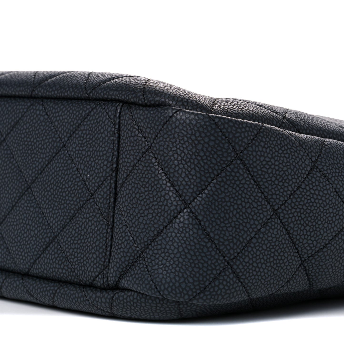 Caviar Quilted Large Coco Tassel Camera Case Black