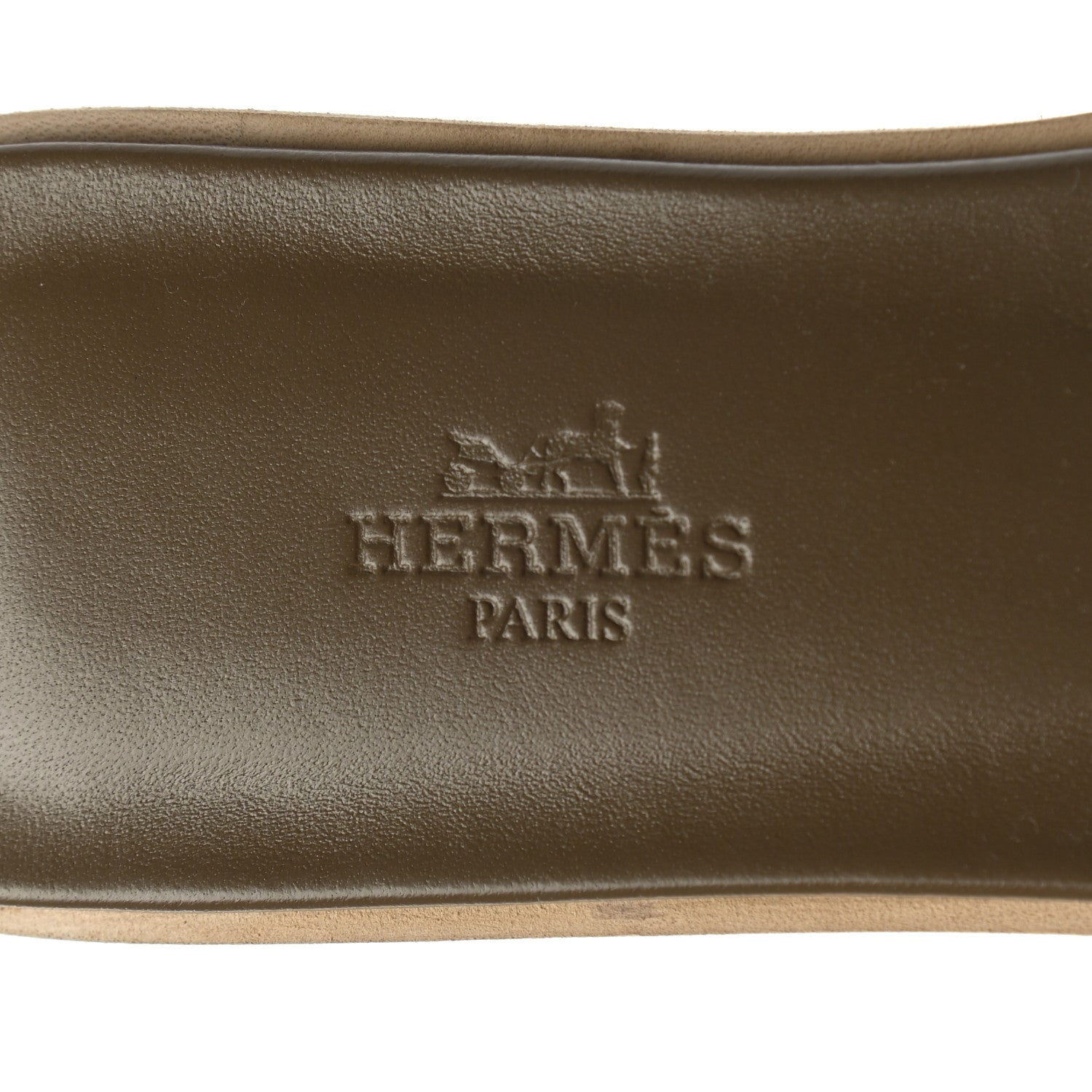 Hermes Epsom Oran Sandals 37 Etoupe 7 of 9
