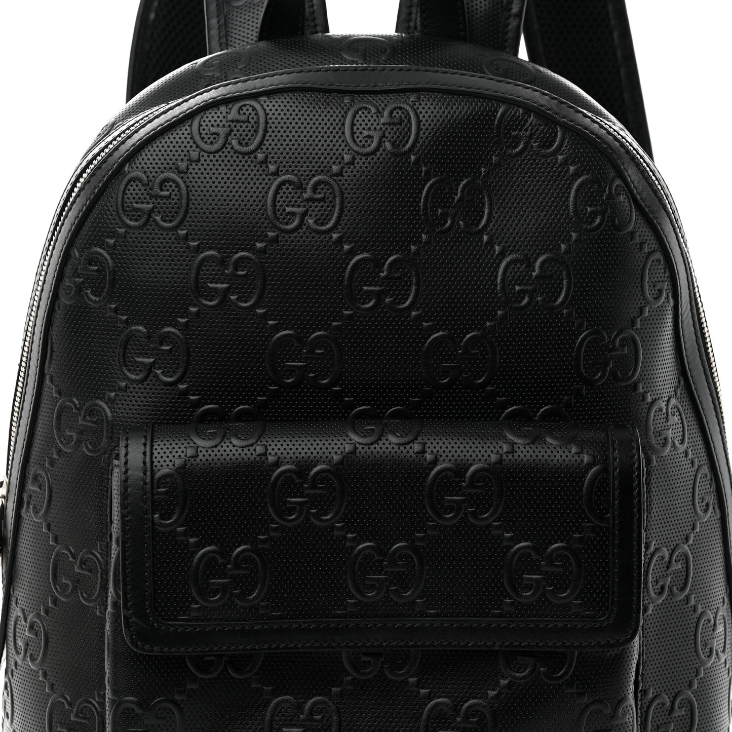 Calfskin GG Tennis Embossed Backpack Black