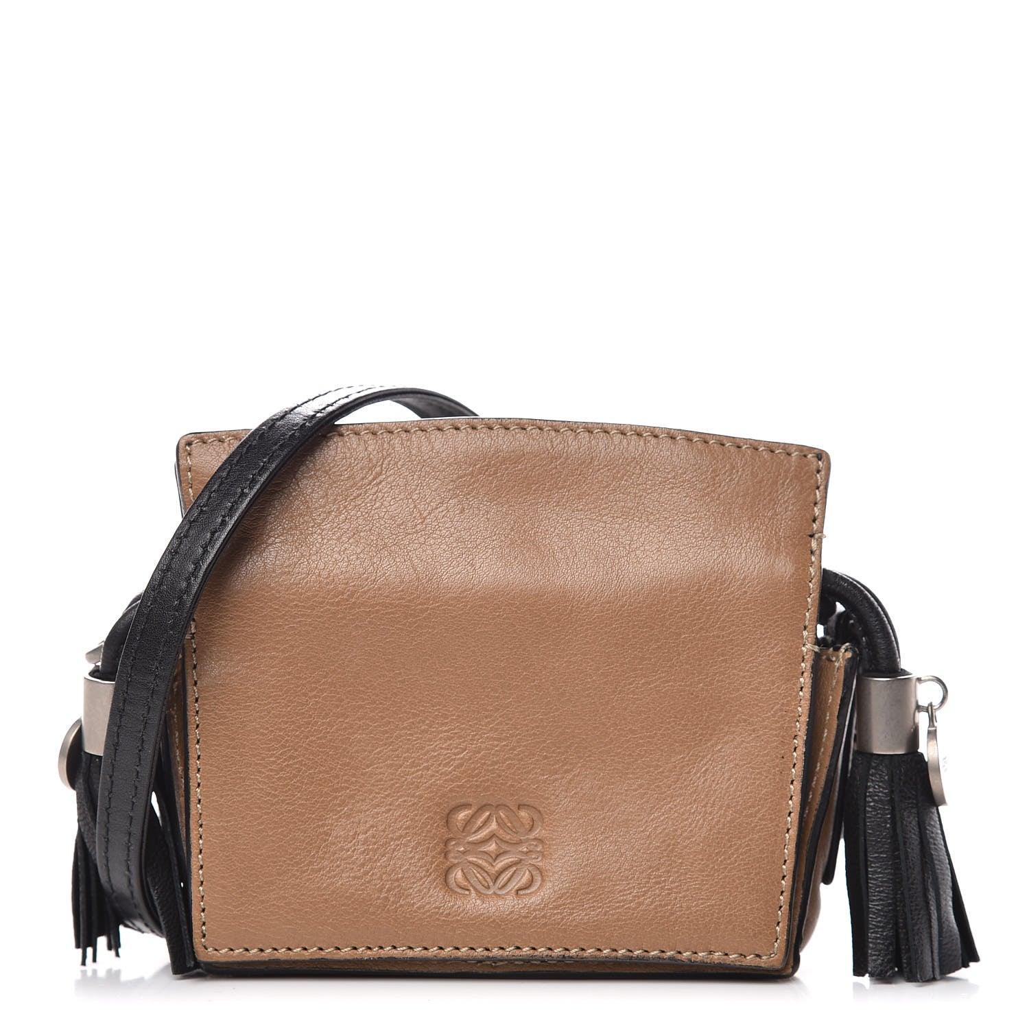 Loewe Calfskin Micro Flamenco Shoulder Bag Mink 1 of 8