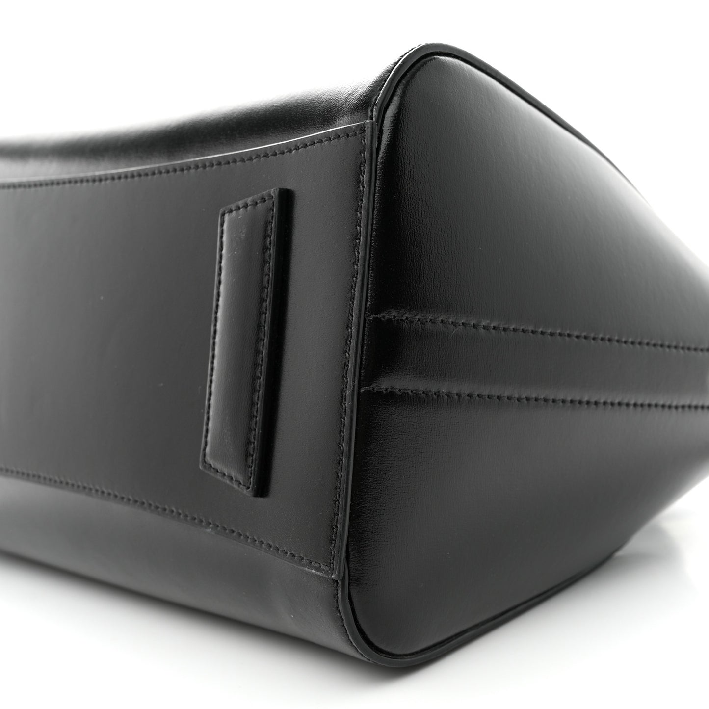 Shiny Lord Calfskin Small Antigona Black