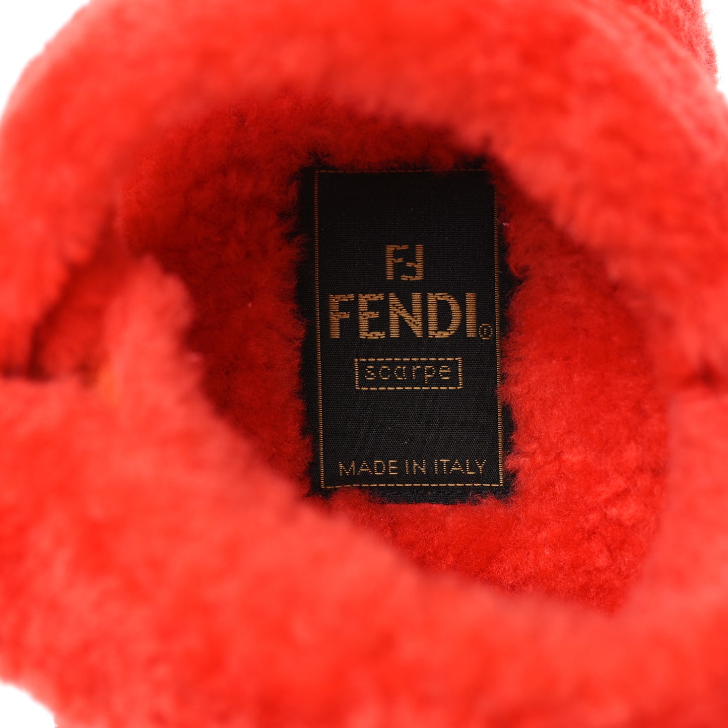 Shearling FF Fendi Feel Sandals 41 Georgia Georgia Scuro