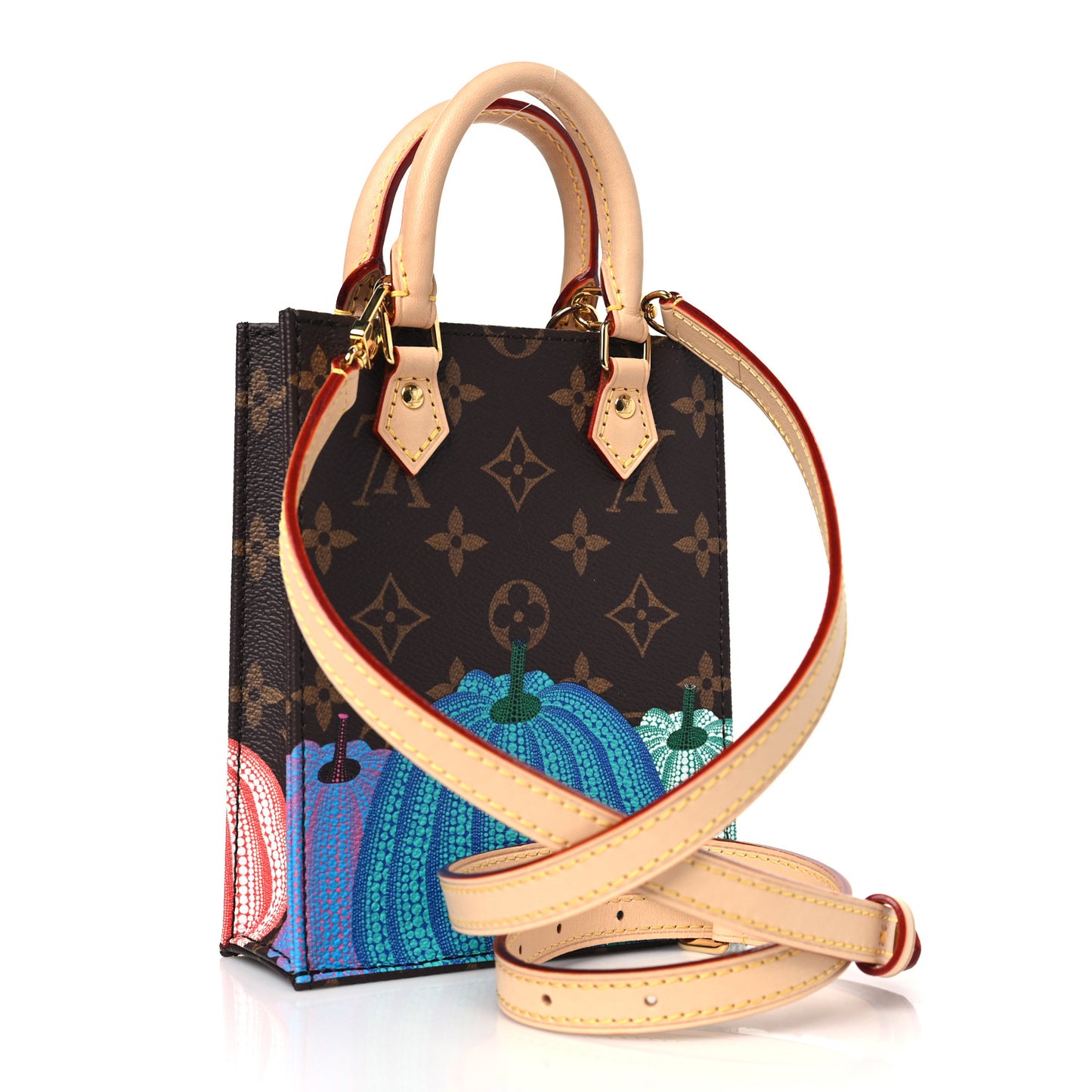 LOUIS VUITTON LV X YK Monogram Pumpkin Petit Sac Plat Multicolor