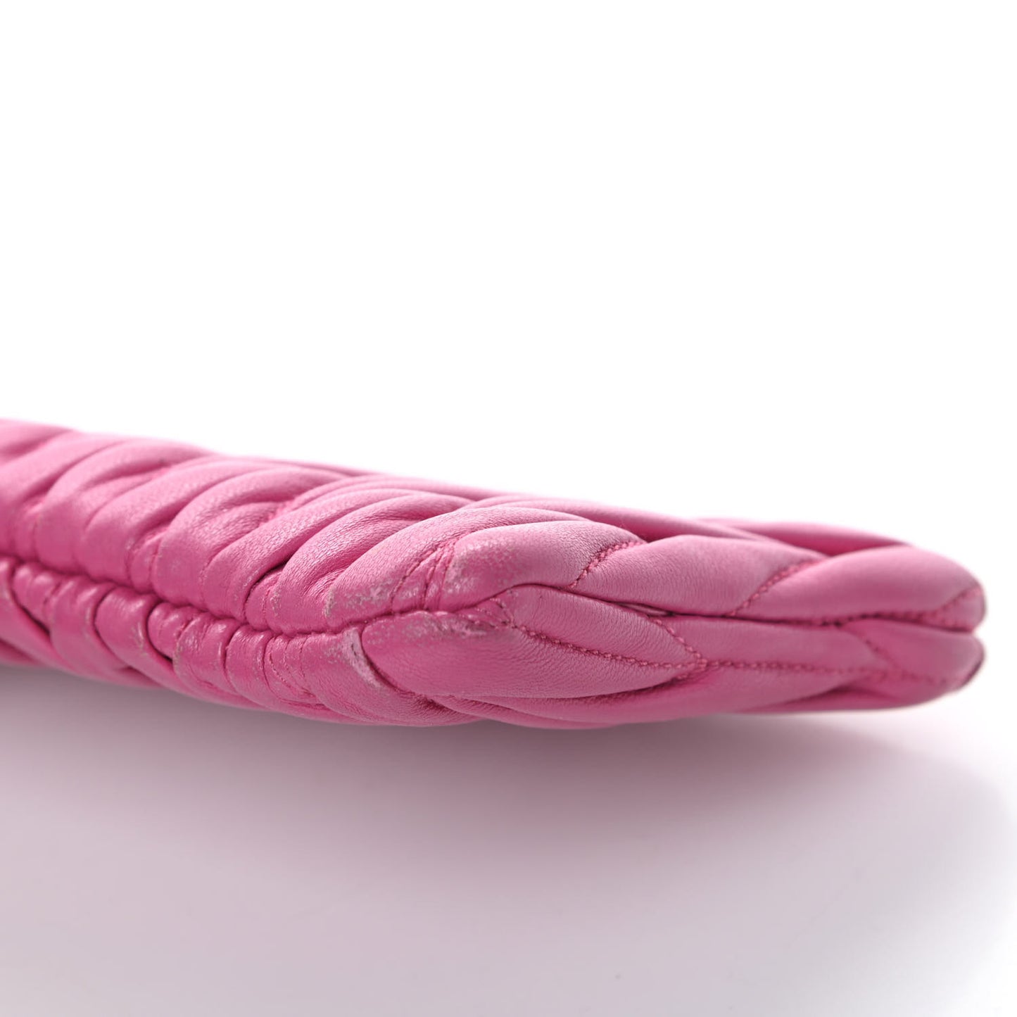 Nappa Matelasse Pouch Fuxia