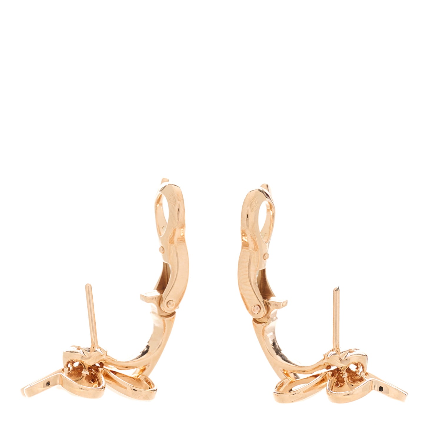 18K Rose Gold Diamond Small Frivole Earrings