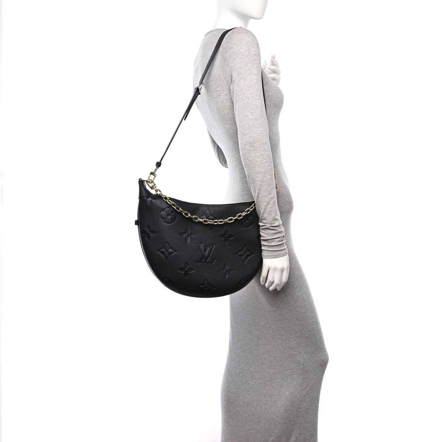 Empreinte Monogram Giant Loop Hobo Black