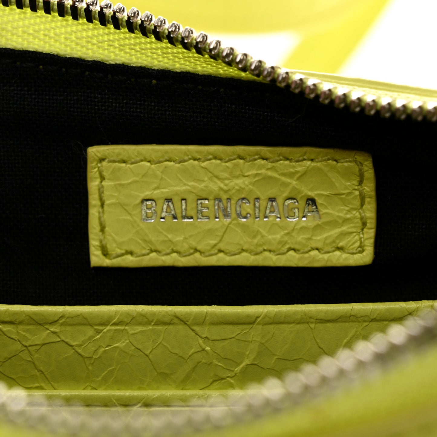 Agneau Arena Le Cagole Mini Purse With Chain Lime